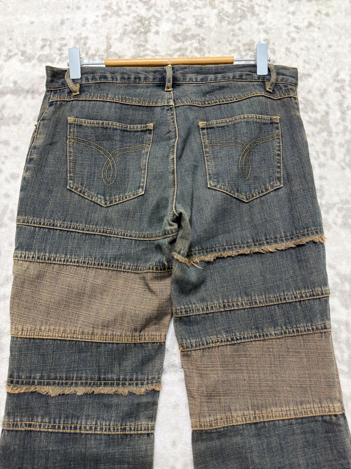 Hysteric Glamour Hagi Patchwork Flared Y2K Grunge Denim Size US 30 / EU 46 - 8 Thumbnail