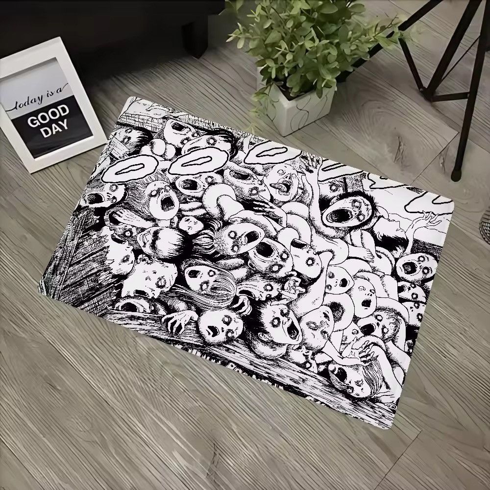 Anime Punk Gothic Horror Decoration Anime Custom Carpet Rug Size ONE SIZE - 1 Thumbnail