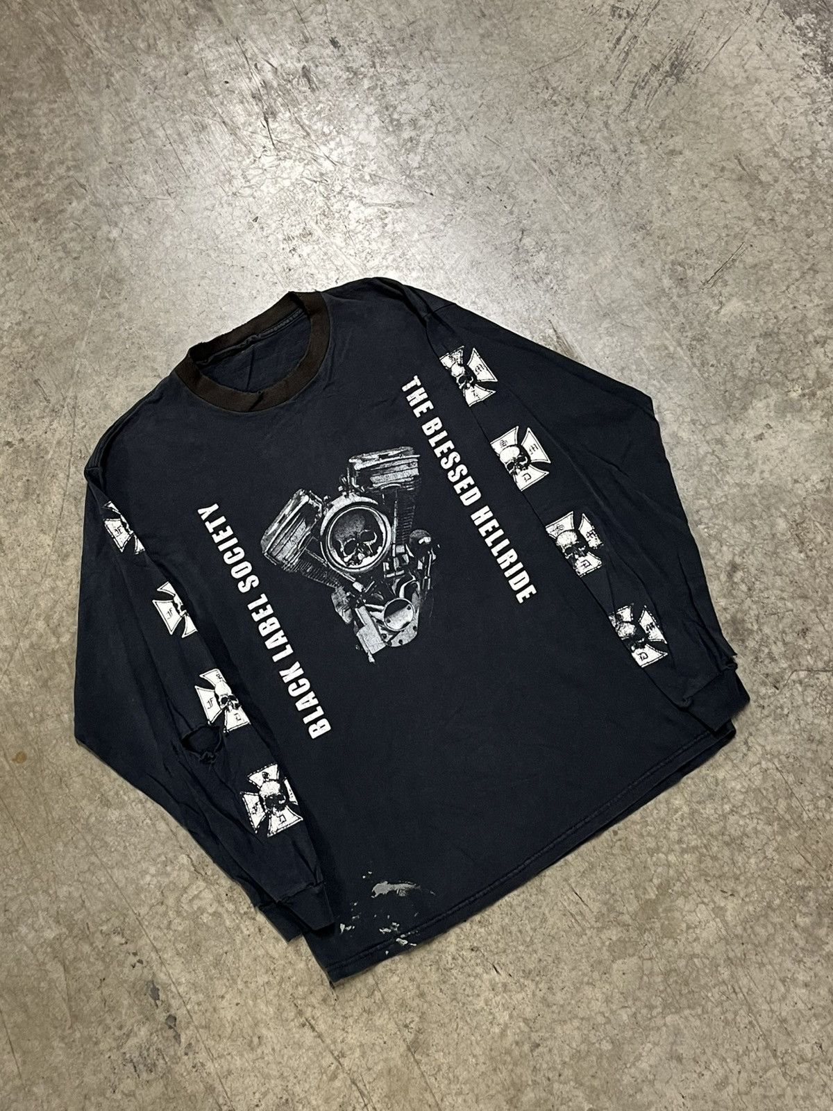 Band Tees × Vintage Vintage faded and thrashed black label society longsleeve Size US XL / EU 56 / 4 - 2 Thumbnail