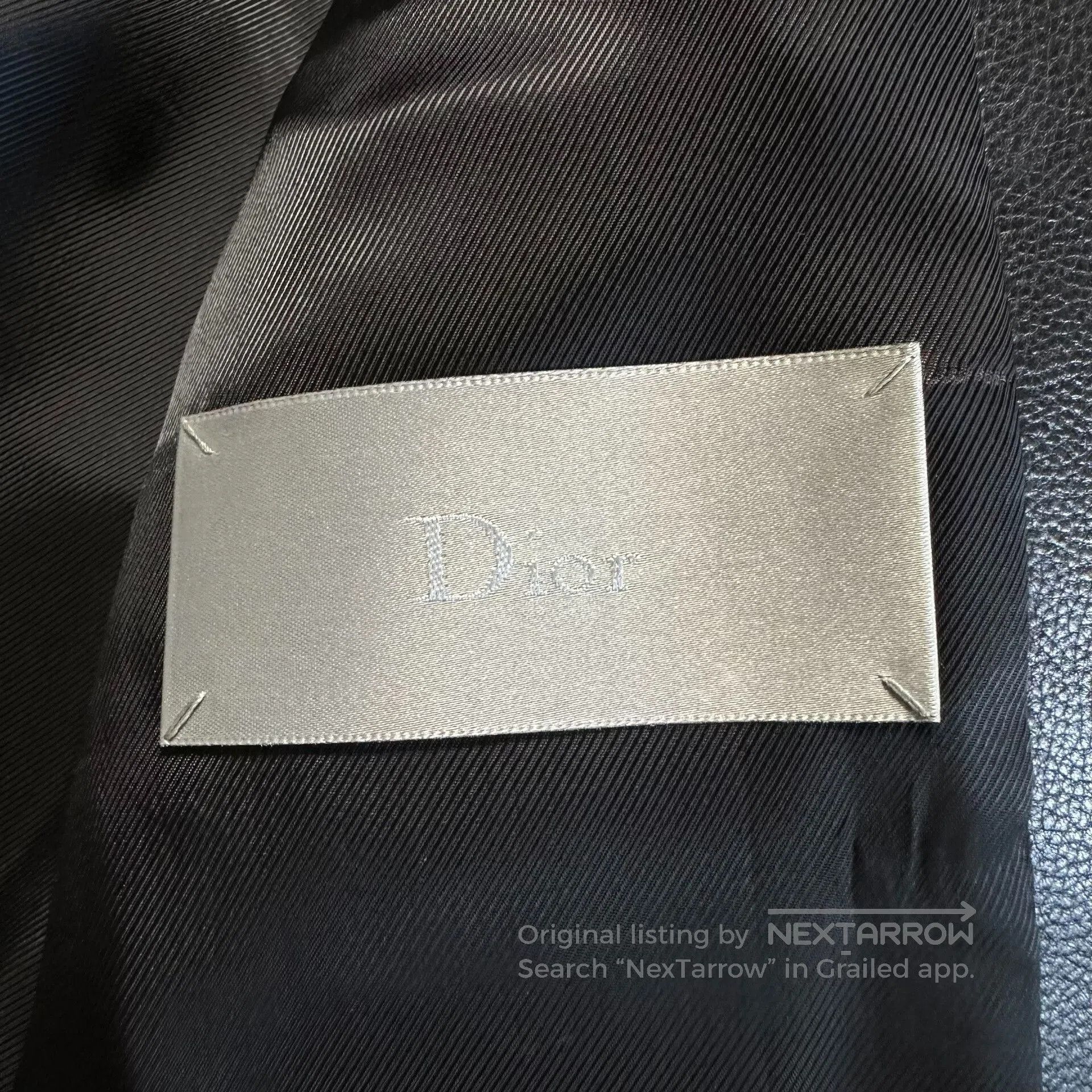 Dior dior black leather jacket with fur collar. Size US L / EU 52-54 / 3 - 6 Thumbnail