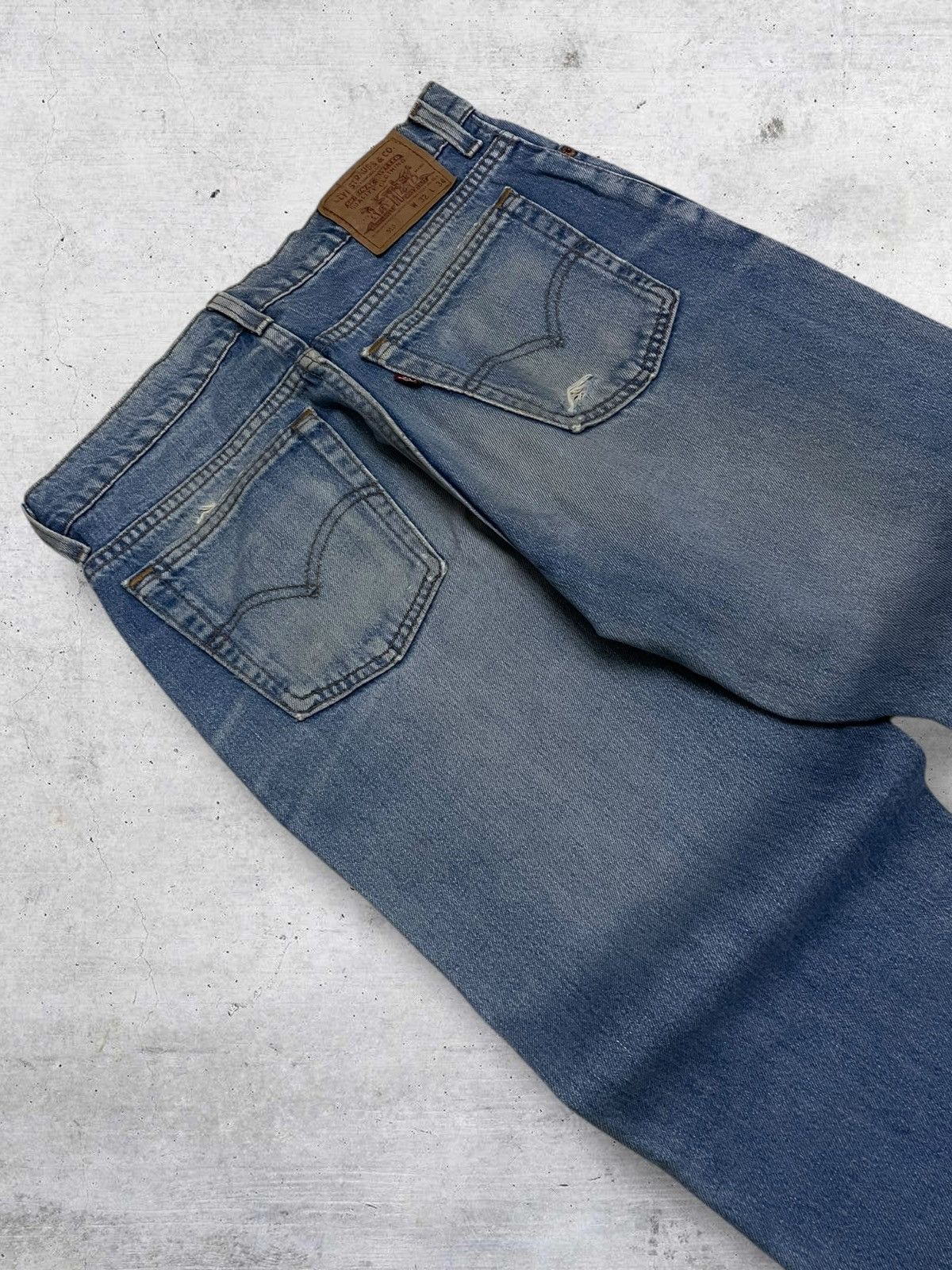Levi's Vintage Clothing VINTAGE 510 LEVIS USA DESIGNER 90S RIPPED MUDWASH OLD DENIM Size US 30 / EU 46 - 14 Thumbnail