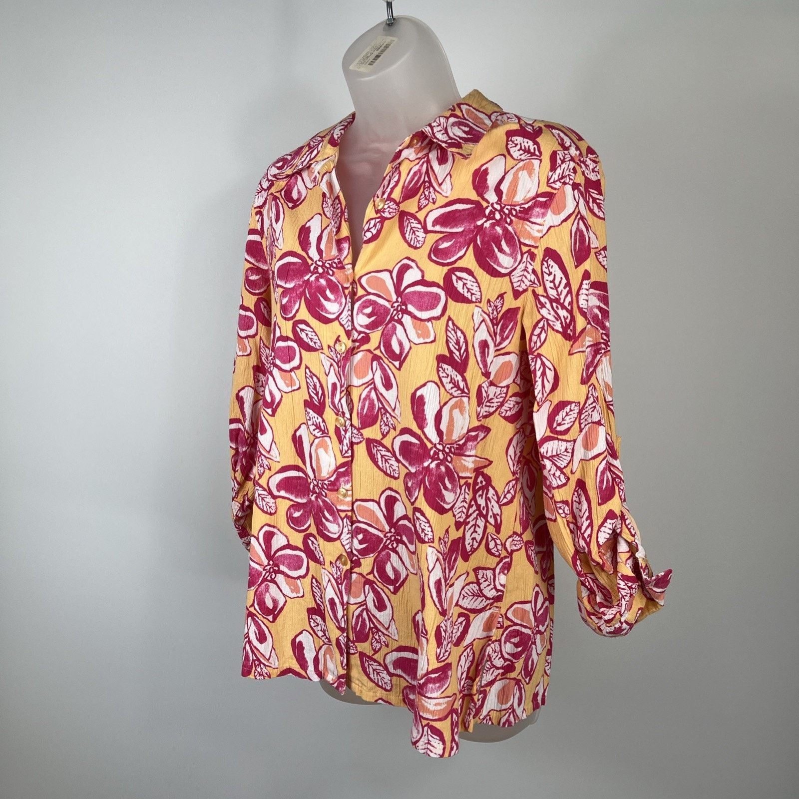 Other Appleseed's orange & pinks floral print shirt medium Petite Size M / US 6-8 / IT 42-44 - 1 Thumbnail