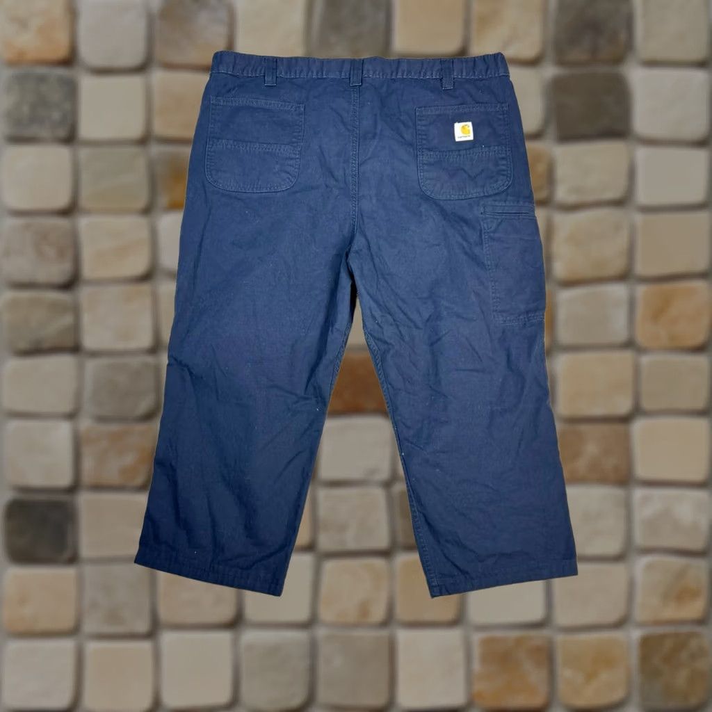 Carhartt Carhartt Rugged Flex Relaxed Fit Canvas Work Pants Mens 44 Blue Cotton High Rise - Nicaragua Size US 44 / EU 60 - 1 Thumbnail