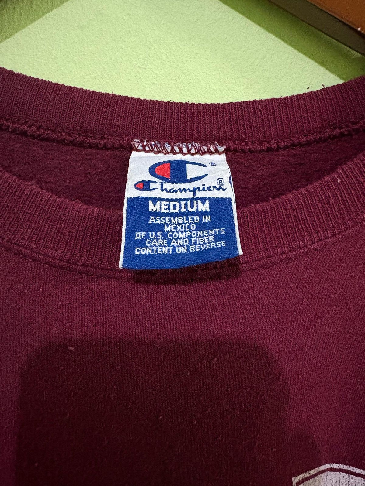 Champion × Vintage Vintage 90's Champion Sweatshirt M.I.T Design Size US M / EU 48-50 / 2 - 8 Thumbnail
