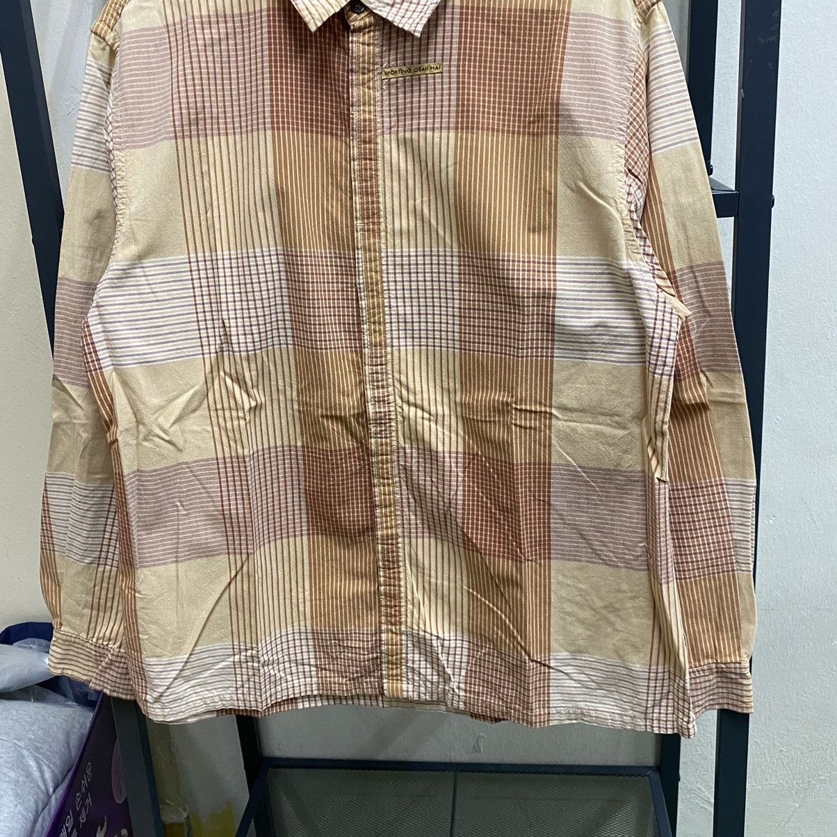 Hai Sporting Gear HAI SPORTING GEAR BY ISSEY MIYAKE CHECKED BUTTON SHIRT Size US M / EU 48-50 / 2 - 4 Thumbnail