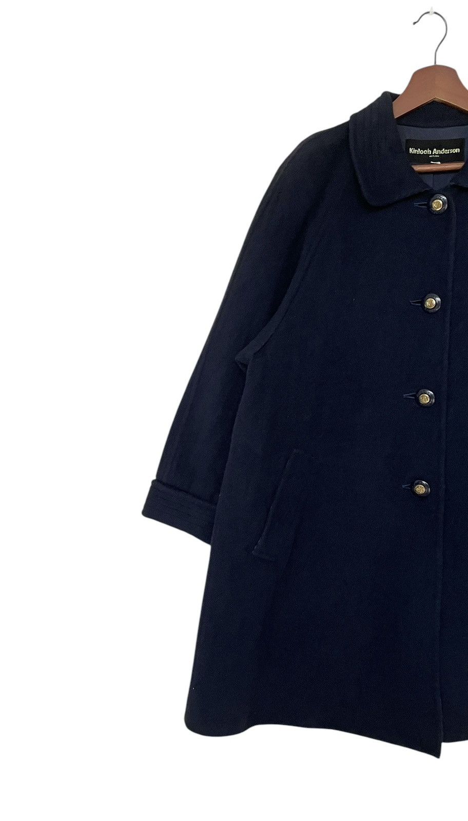 Designer × Vintage Vintage Brand Kinloch Anderson Wool Trench Coat 2000s Size US L / EU 52-54 / 3 - 4 Thumbnail