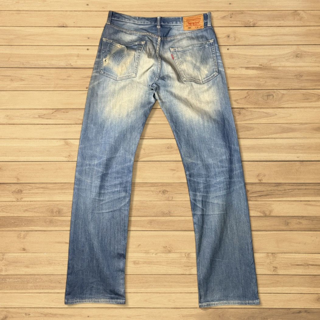 Beauty Beast 🔥 Levis 502 Distressed Mud Denim Size US 33 - 2 Thumbnail