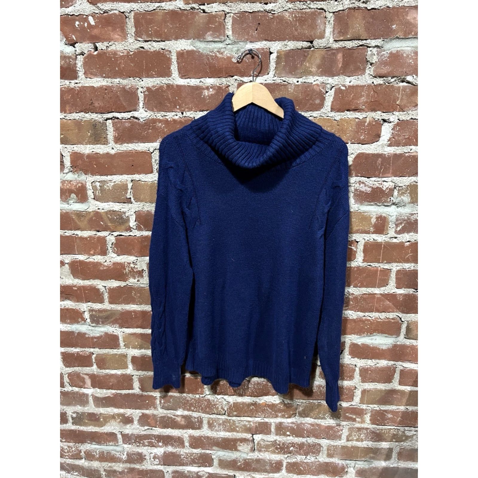 Vintage St. John's Bay Womens Blue Knit Collared Long Sleeve Pullover Sweatshirt Medium Size M / US 6-8 / IT 42-44 - 2 Thumbnail