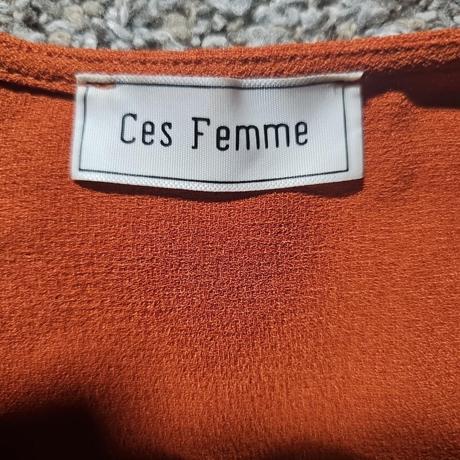 Homme + Femme La Ces Femme Burnt Orange Jumper Pantsuit Size 28" / US 6 / IT 42 - 3 Thumbnail