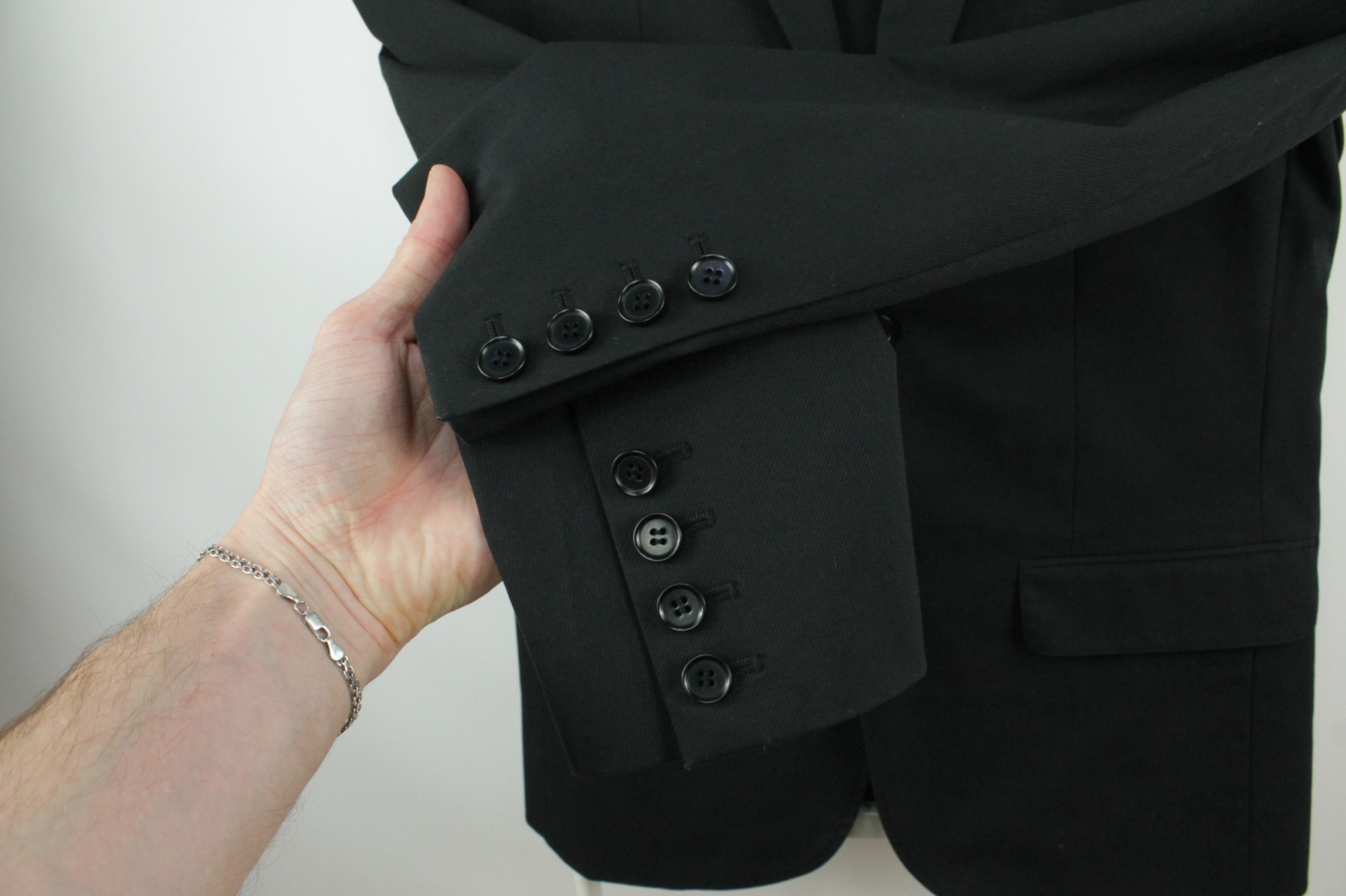 A.P.C. A.P.C. Black Cotton Nylon Blend Stretch Blazer Jacket Men's Size US XS / EU 42 / 0 - 3 Thumbnail