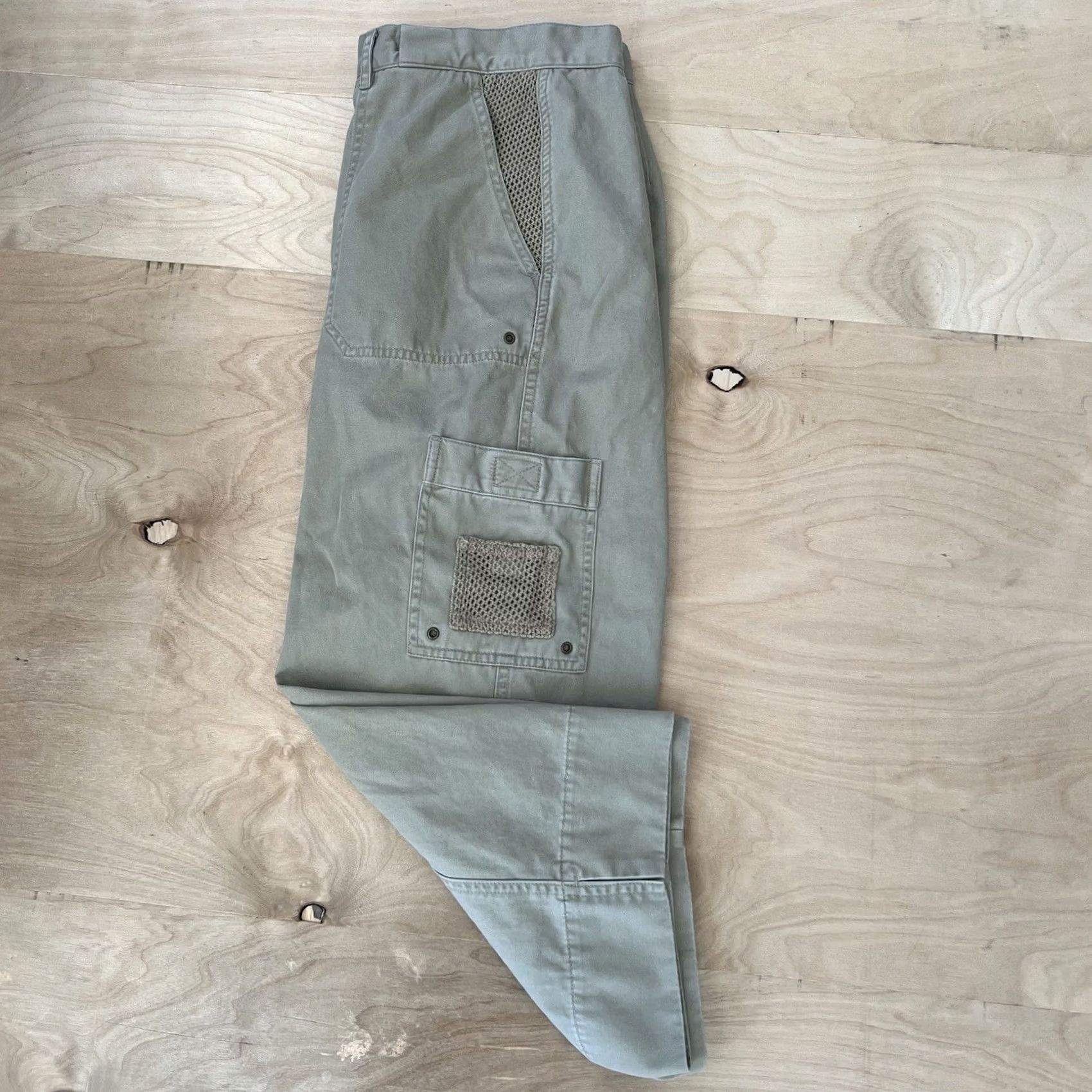 Ralph Lauren VINTAGE Lauren Ralph Lauren Military Cargo Pants Women's 14 Khaki Workwear RRL Safari Size 36" / US 14 / IT 50 - 8 Thumbnail