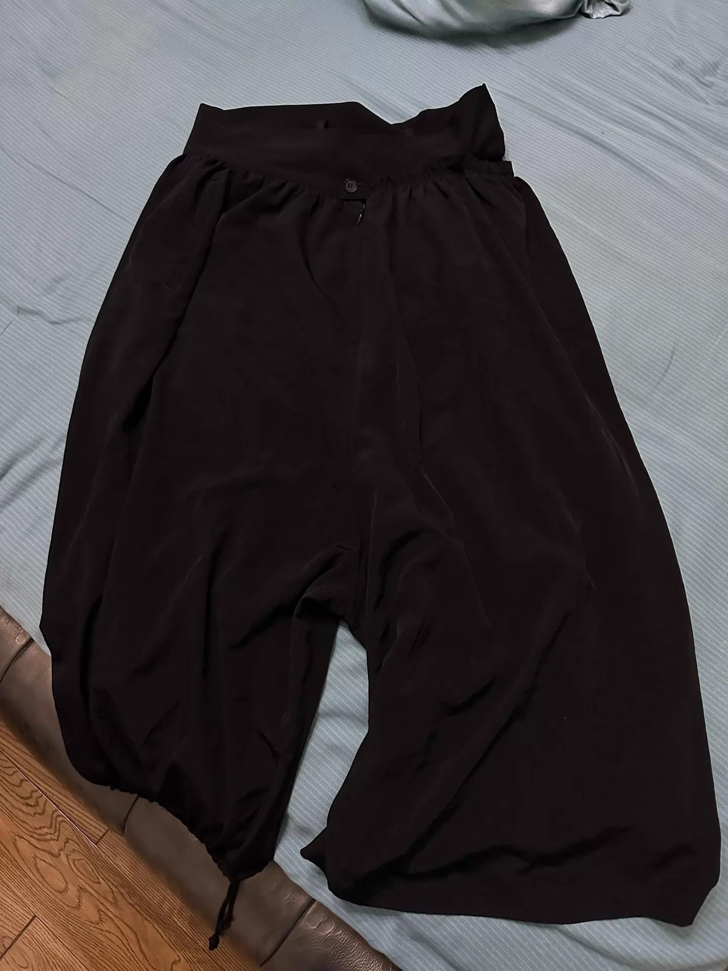 Y's Y's Yohji Yamamoto oversized relaxed black unisex pants Size 26" / US 2 / IT 38 - 3 Thumbnail