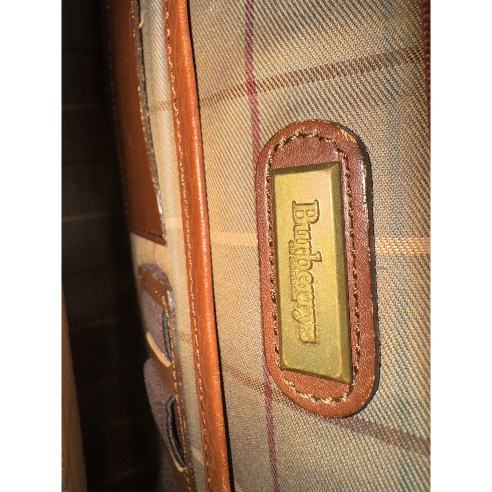 Burberry Burberry Leather Business Clutch Brown Vintage Portfolio Bag Size ONE SIZE - 10 Thumbnail