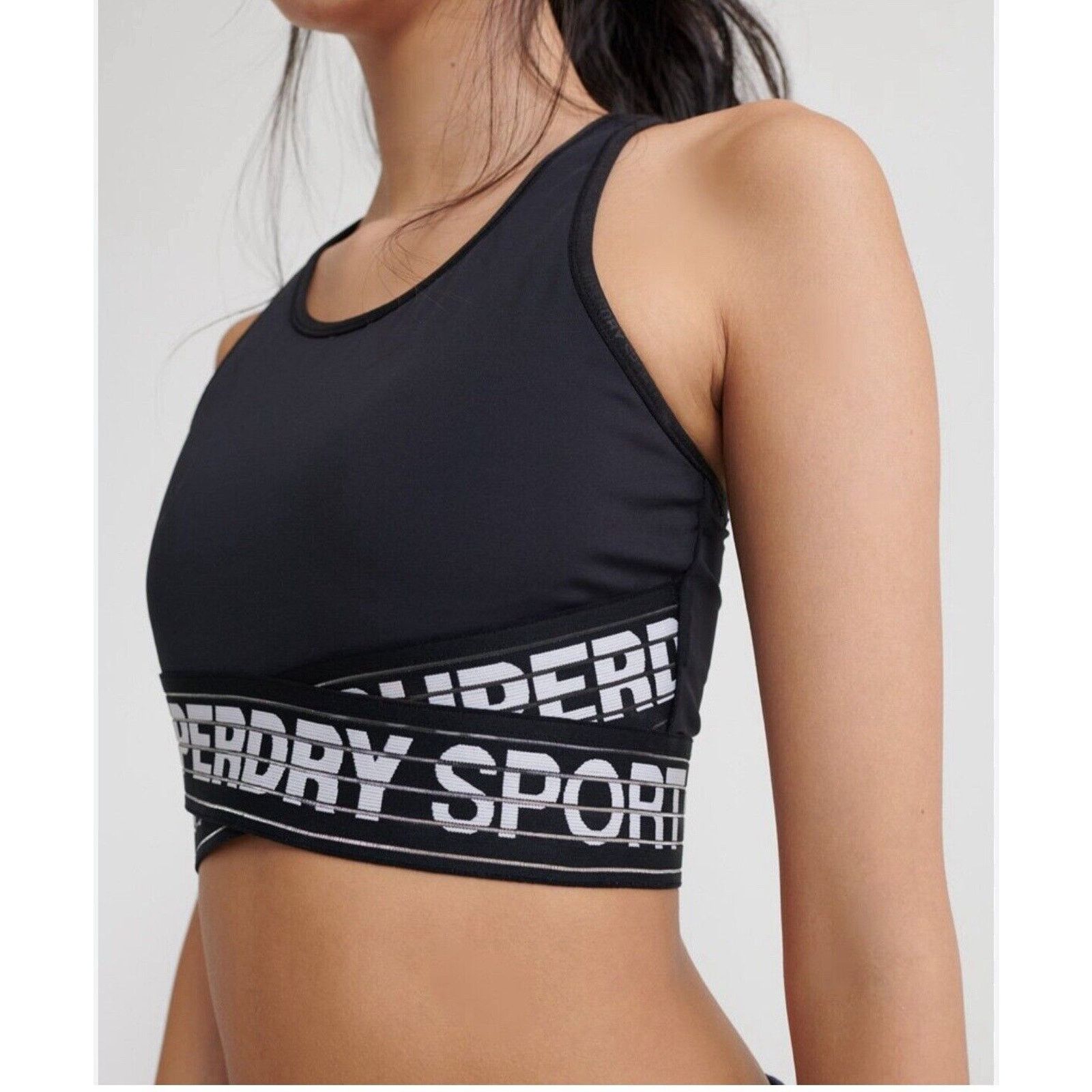 Superdry Superdry Active Core Cross Bra Logo Women's Sports Bra, 6 Size ONE SIZE - 1 Thumbnail