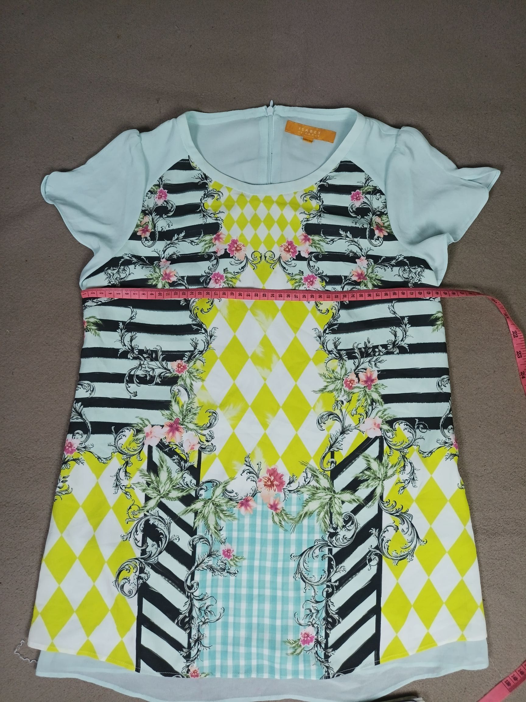 Other ISABEY DE PARIS Women's Dress Multicolor Floral Print Size XS / US 0-2 / IT 36-38 - 6 Thumbnail