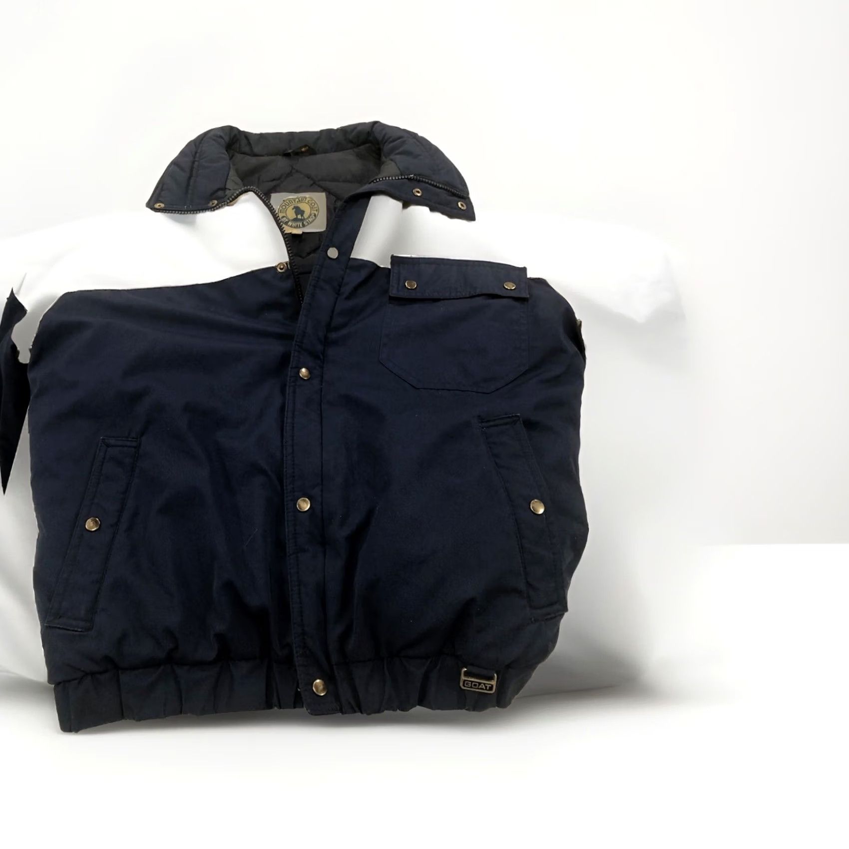 Vintage VINTAGE White Stag Mountain Goat Men’s Medium Navy White Jacket Puffer Retro Skiing Mens Size US M / EU 48-50 / 2 - 7 Thumbnail