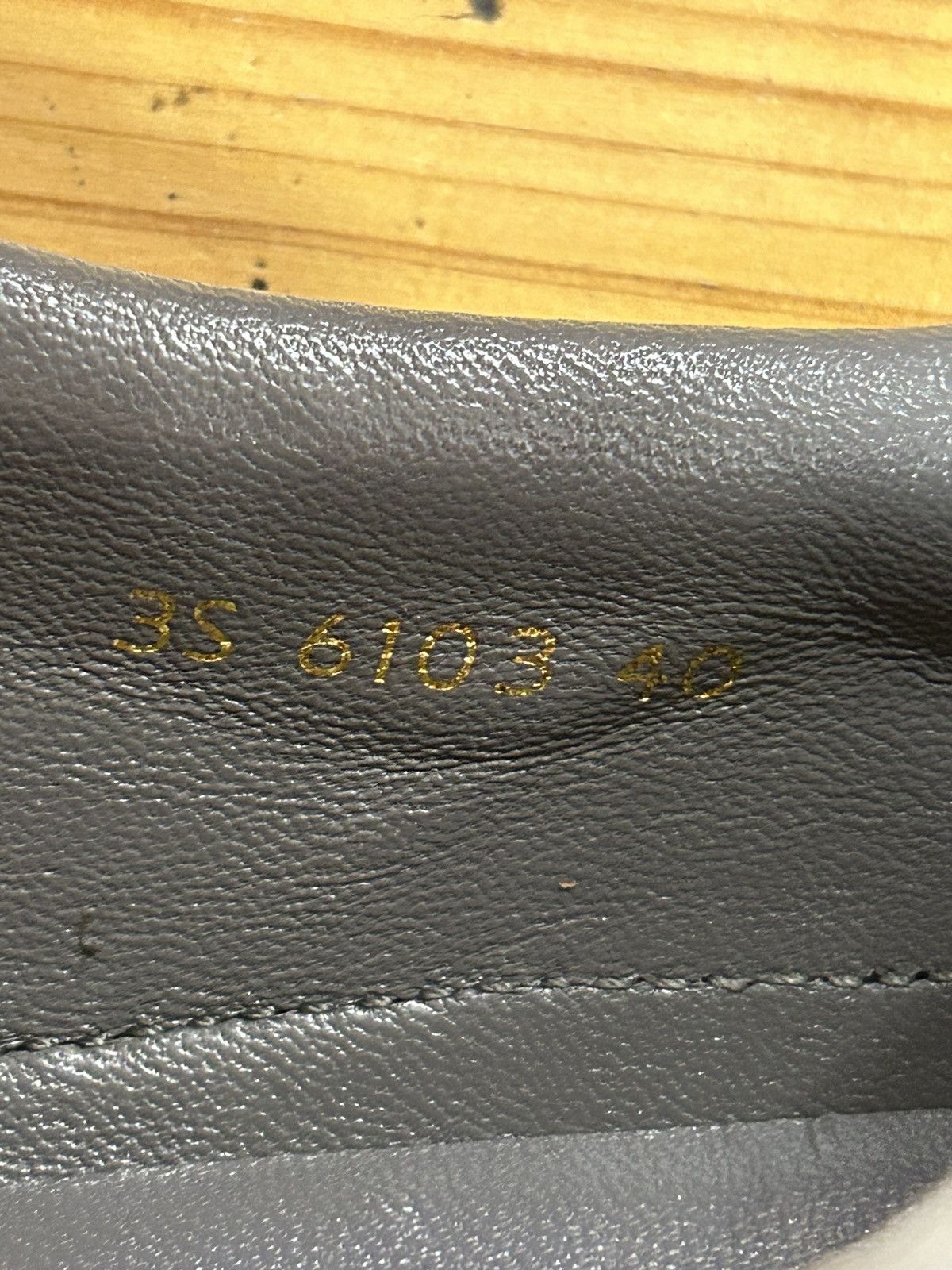 Prada Grey Nabuc loafers with diamonds detail’s