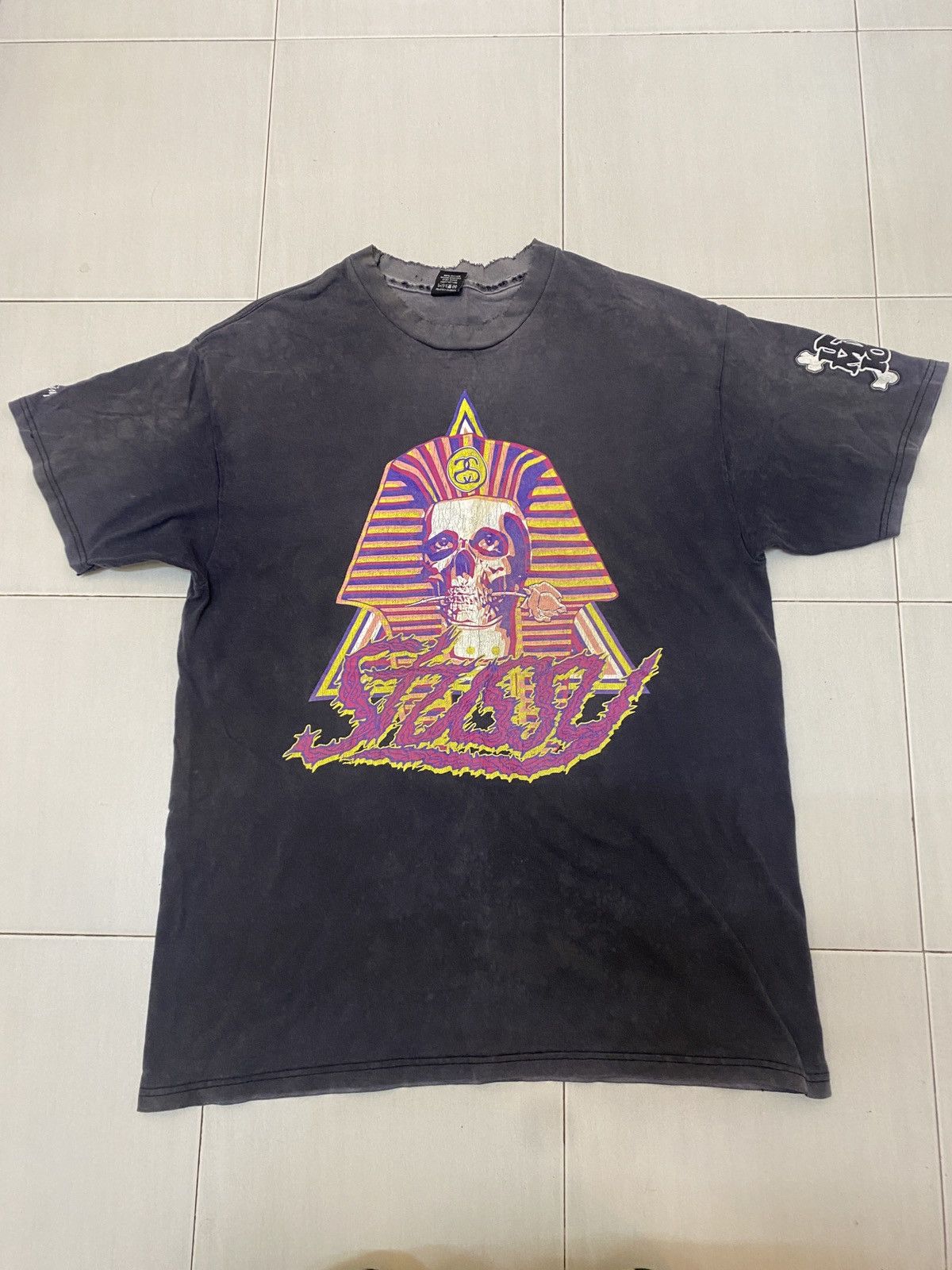 IN4MATION × Stussy × Vintage Vintage thrash distressed stussy x in4mation shirt 2006 Size US L / EU 52-54 / 3 - 1 Thumbnail
