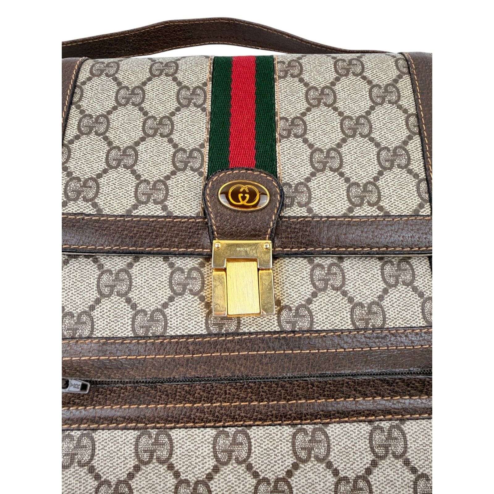 Gucci Gucci Vintage Vertical Canvas Shoulder Bag Size ONE SIZE - 7 Thumbnail