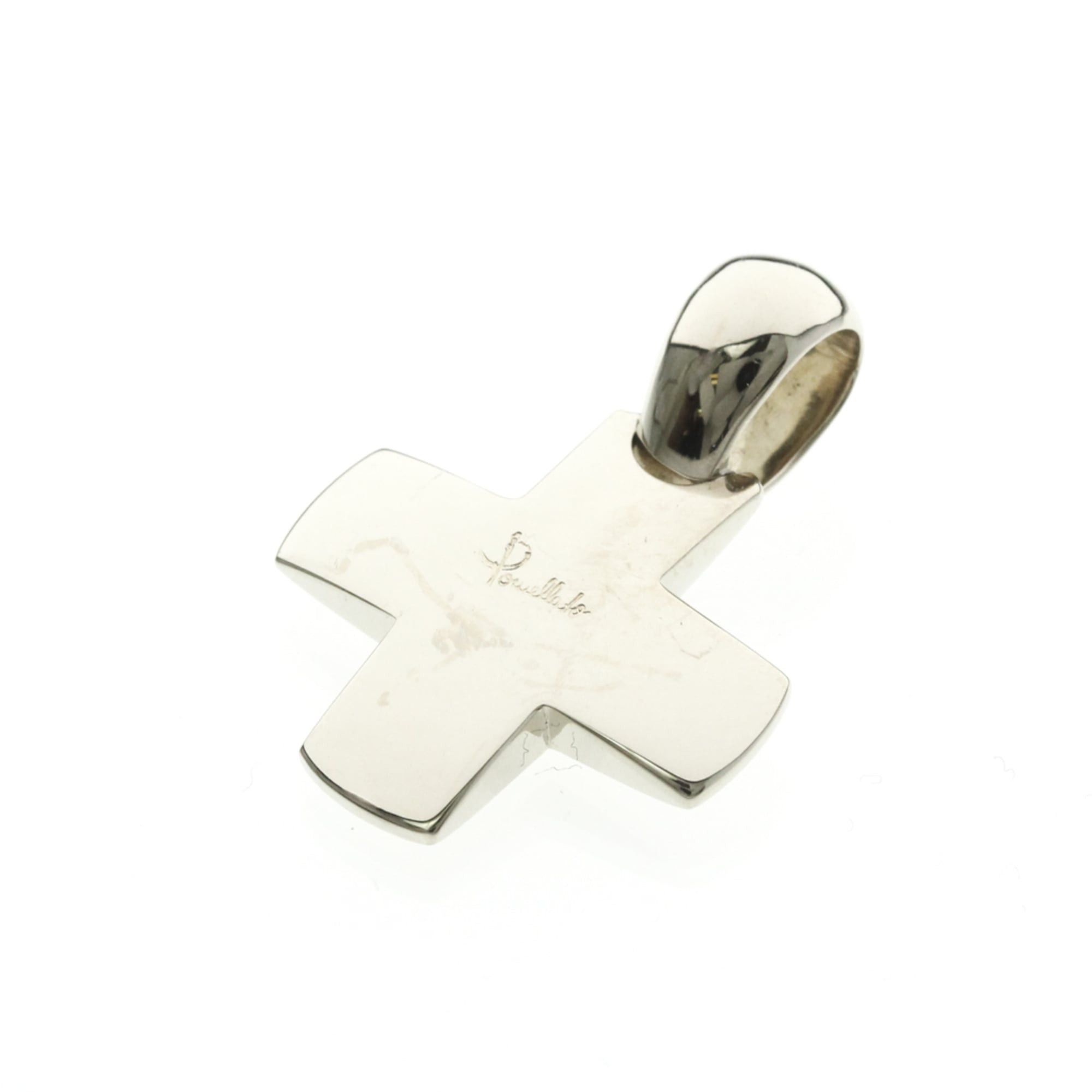 Pomellato Pomellato Cross Top Charm White Gold (18K) No Stone Men,Women Fashion Pendant Necklace (Silver) Size ONE SIZE - 1 Thumbnail