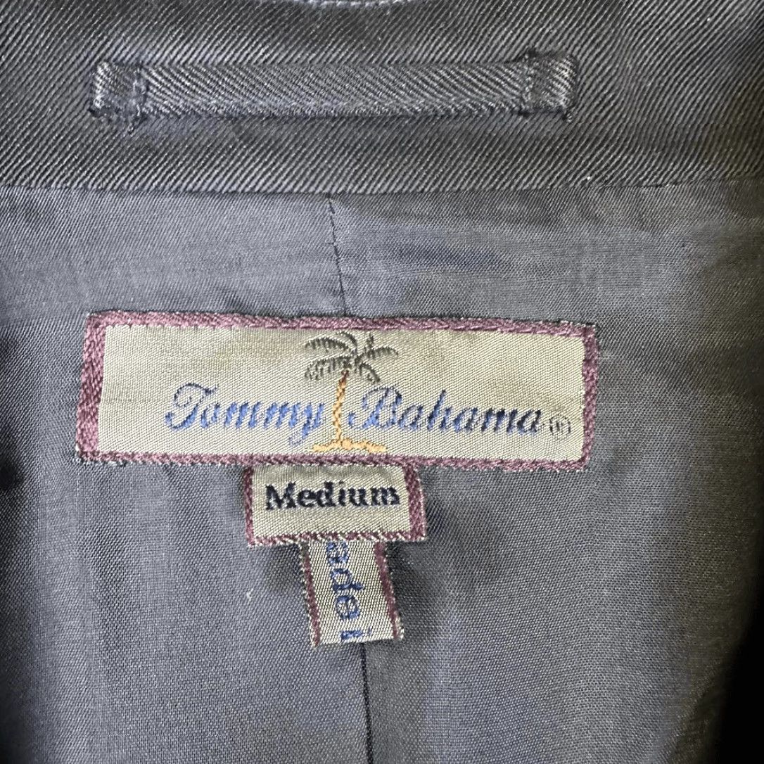 Tommy Bahama Tommy Bahama Jacket Men M Silk Black Button Up Collared Pockets Overcoat Size US M / EU 48-50 / 2 - 2 Thumbnail