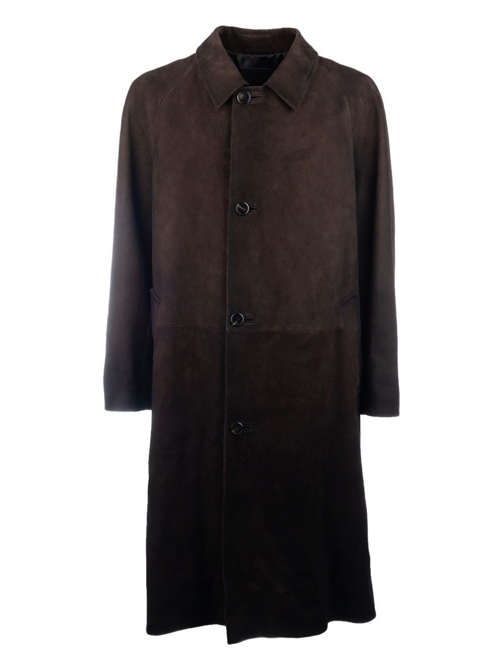 Prada SUEDE LEATHER COAT Size US S / EU 44-46 / 1 - 1 Thumbnail