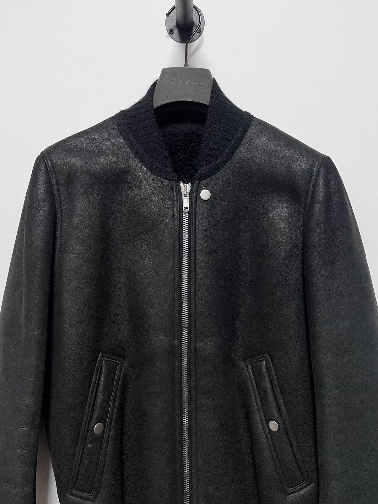 Rick Owens *RARE* Rick Owens Shearling Flight Bomber NEW IT48 Size US M / EU 48-50 / 2 - 2 Thumbnail