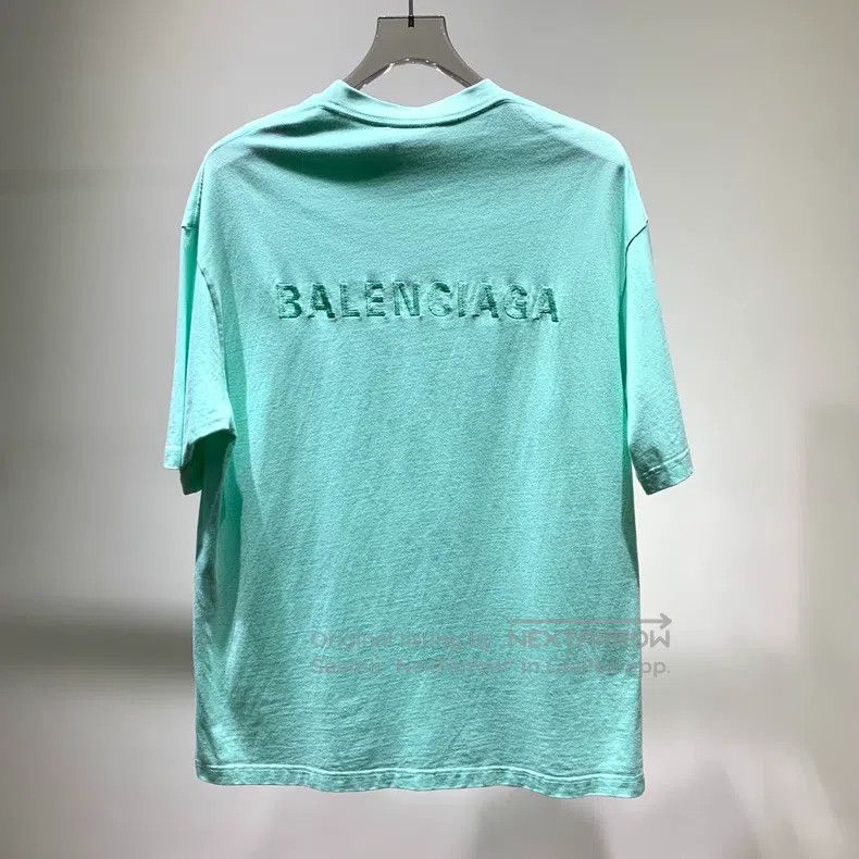 Balenciaga Balenciaga Mint Green Short Sleeve Size US XS / EU 42 / 0 - 5 Thumbnail