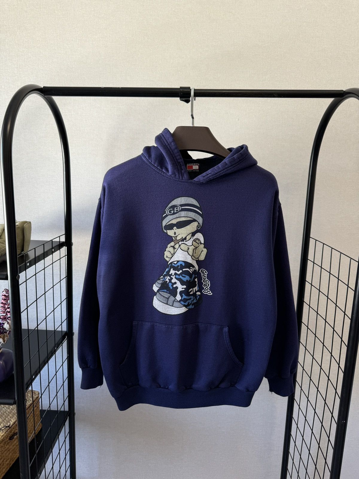 Rap Tees Gang Boy vintage distressed faded Rap big logo hoodie Size US L / EU 52-54 / 3 - 1 Thumbnail