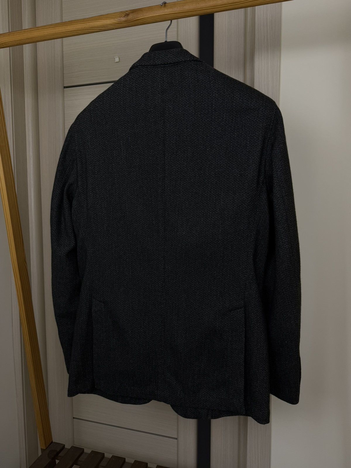 Other Rose and Born Lubiam unlined Mesh Wool Sport Blazer Jacket Size 50L - 8 Thumbnail