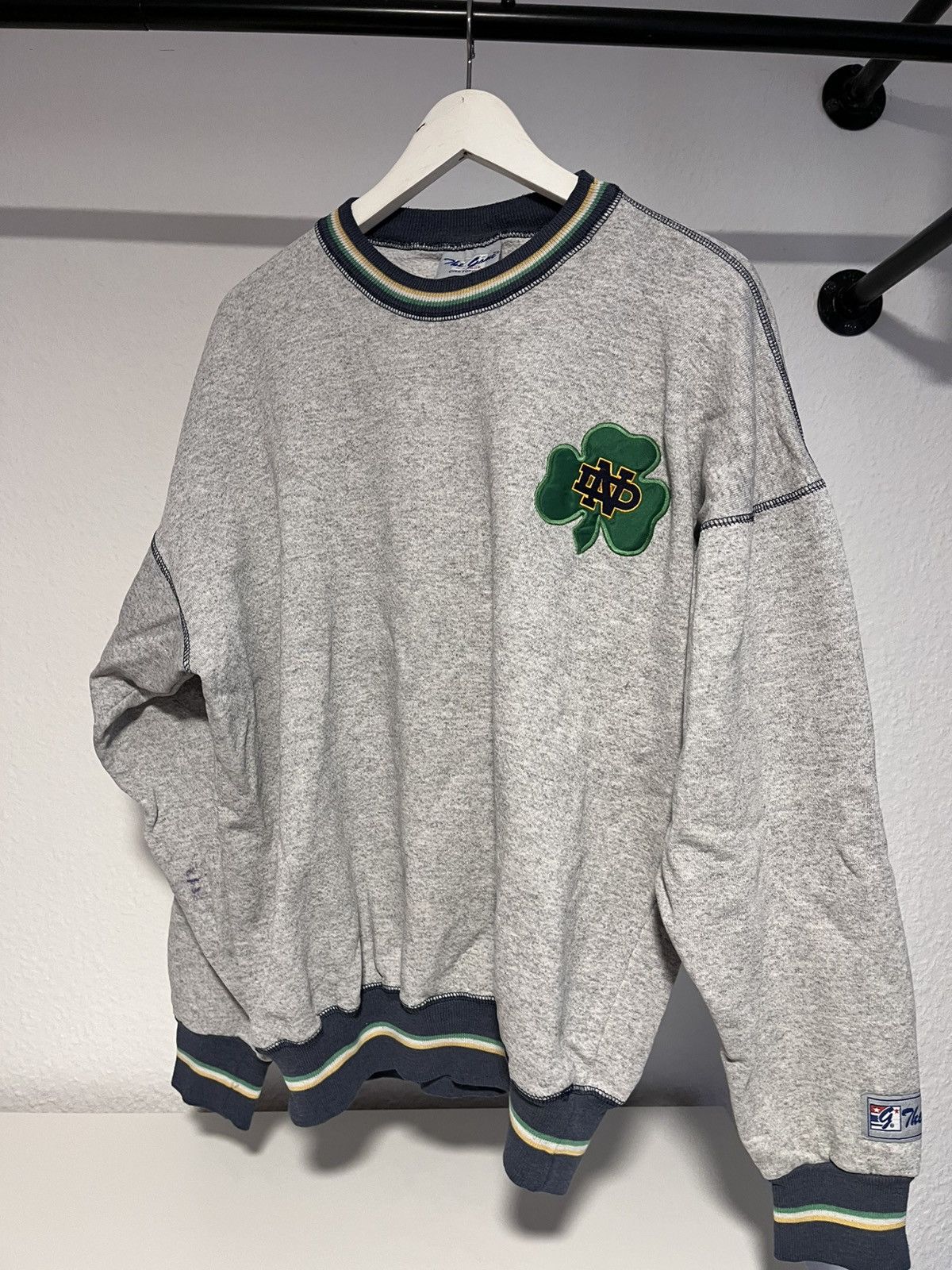 The Game × Vintage Notre Dame Athletics Vintage Crewneck Size US XL / EU 56 / 4 - 1 Thumbnail