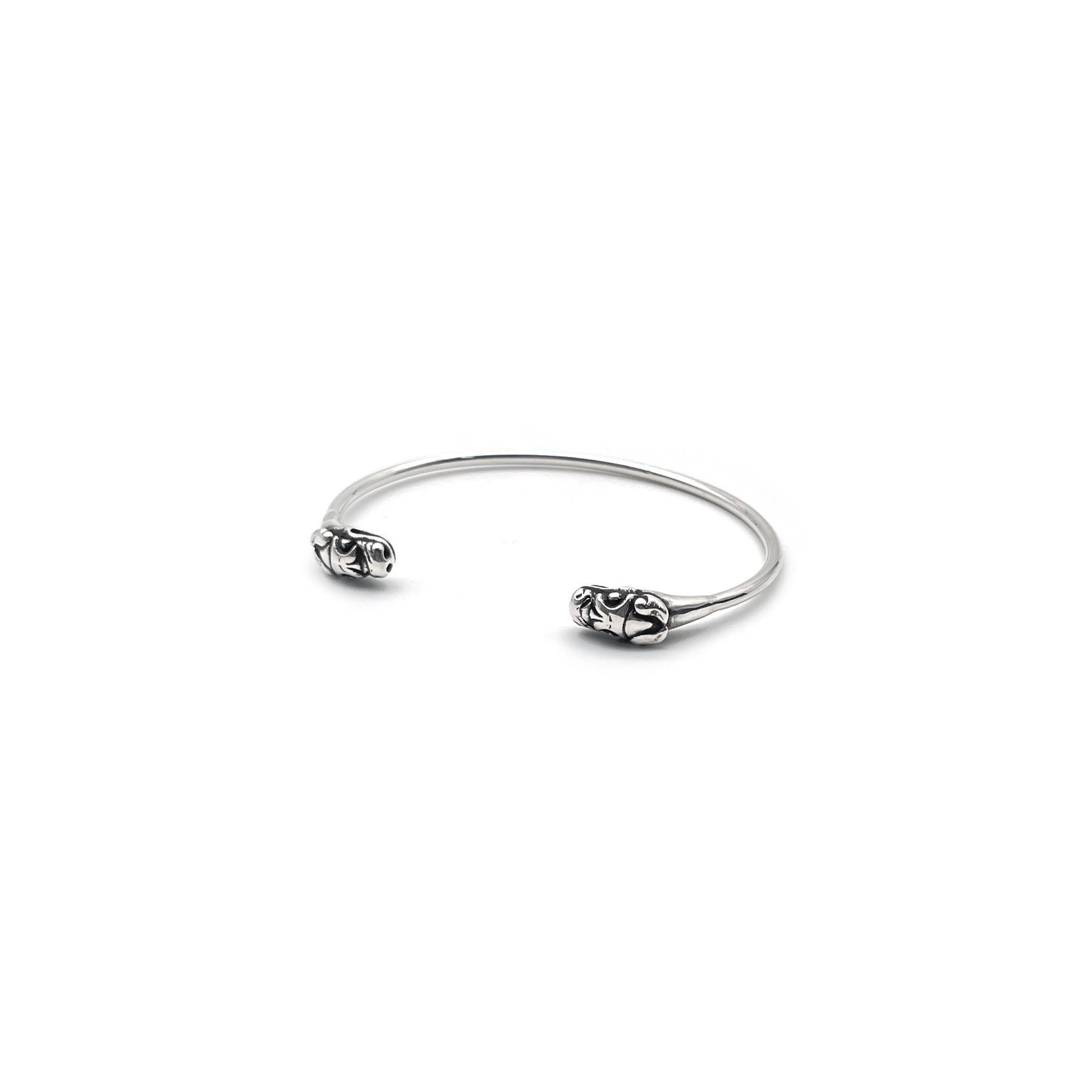 Chrome Hearts Chrome Hearts Silver Double Dragon Head Cuff Bracelet Size ONE SIZE - 2 Thumbnail
