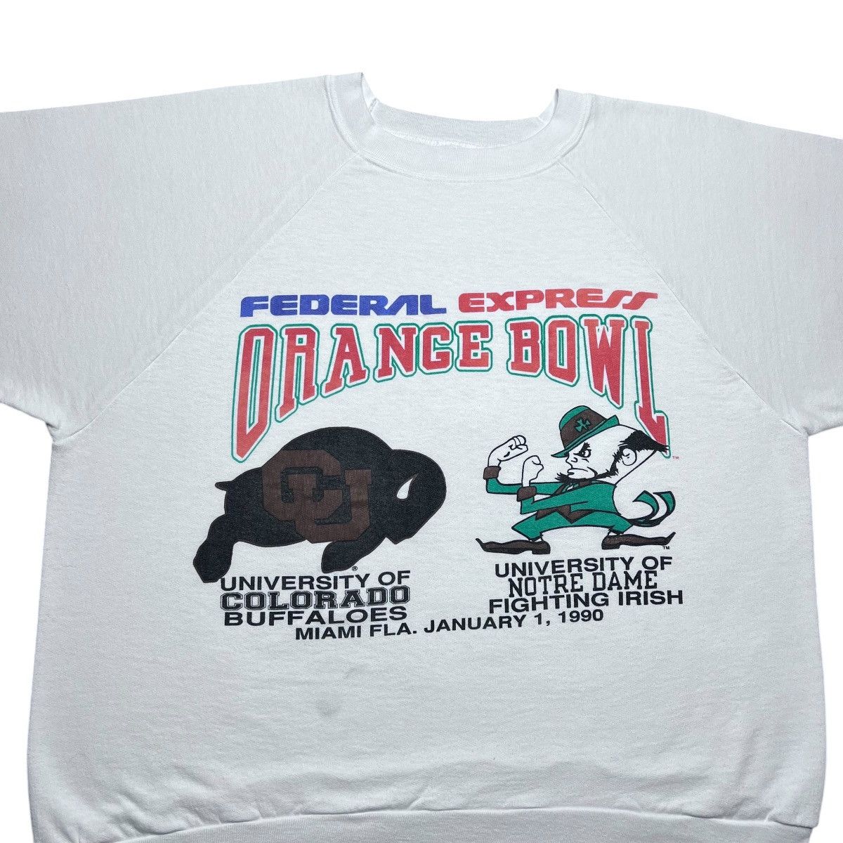 NCAA 1990 Colorado Buffaloes Notre Dame Orange Bowl Sweatshirt Size US L / EU 52-54 / 3 - 4 Thumbnail