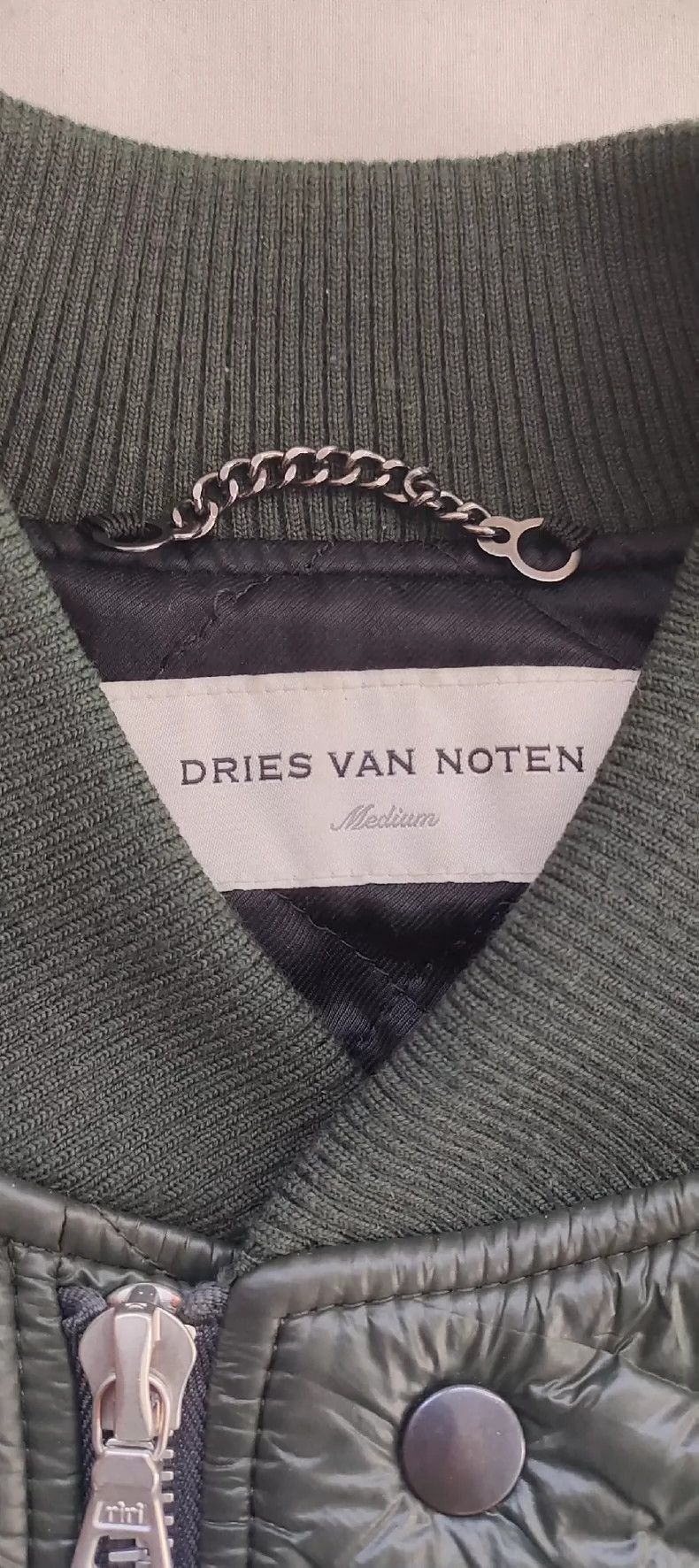 Dries Van Noten Dries van noten Green oil wax folds bomber 2502-Nextarrow Size US M / EU 48-50 / 2 - 2 Thumbnail