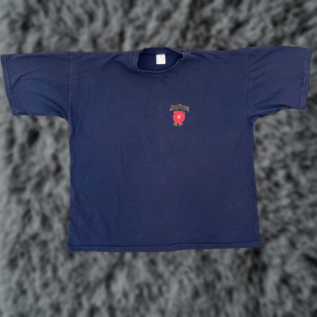 Vintage VINTAGE Jim Beam T-Shirt Adult XL Bourbon Whiskey Alcohol Short Sleeve USA Shirt Mens Blue 80s 90s Beer Logo Graphics USA Size US XL / EU 56 / 4 - 1 Thumbnail