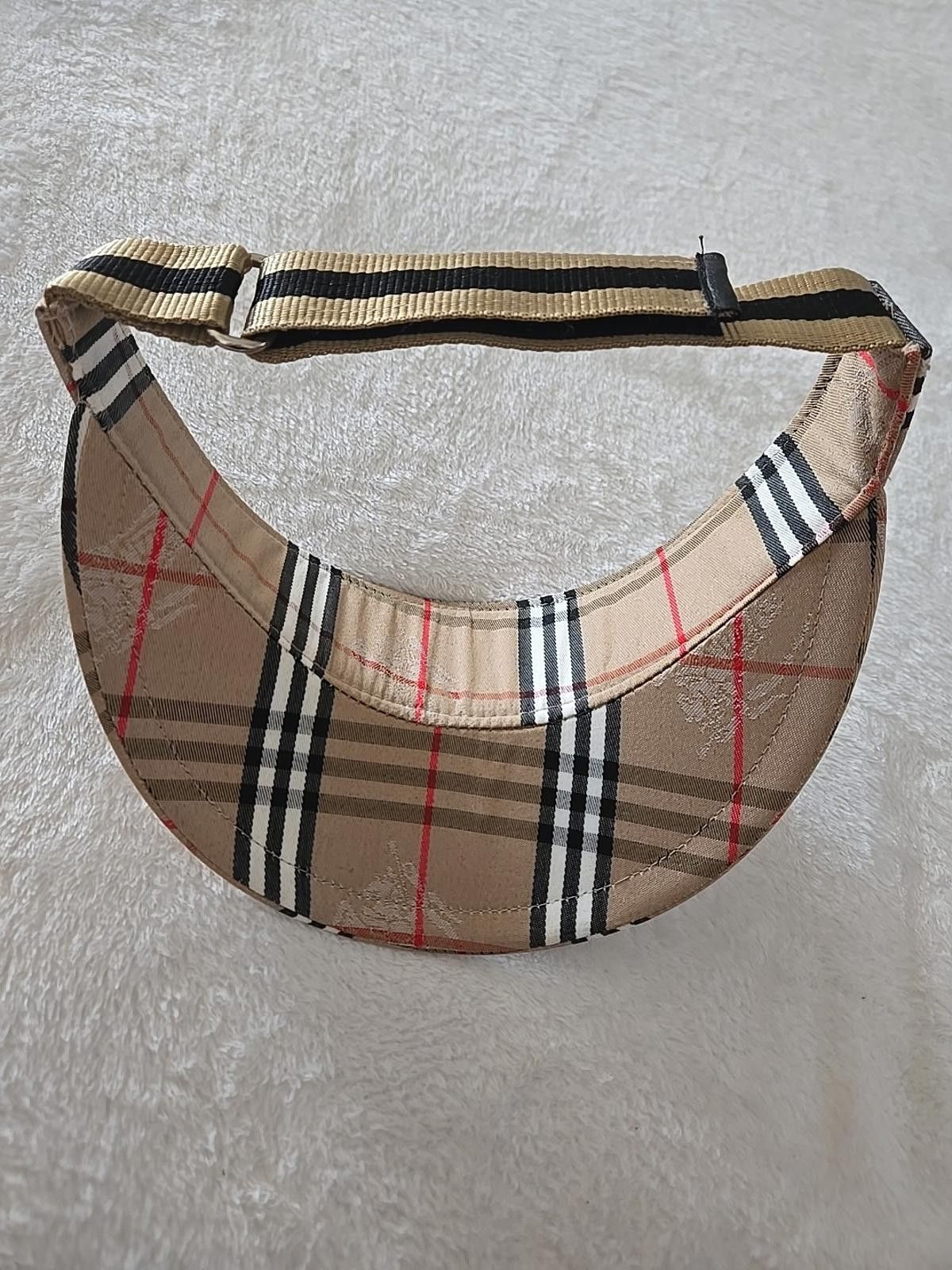 Burberry BURBERRYS Sun Visor Plaid Golf Cap Adjustable Vintage NEW Size ONE SIZE - 8 Thumbnail