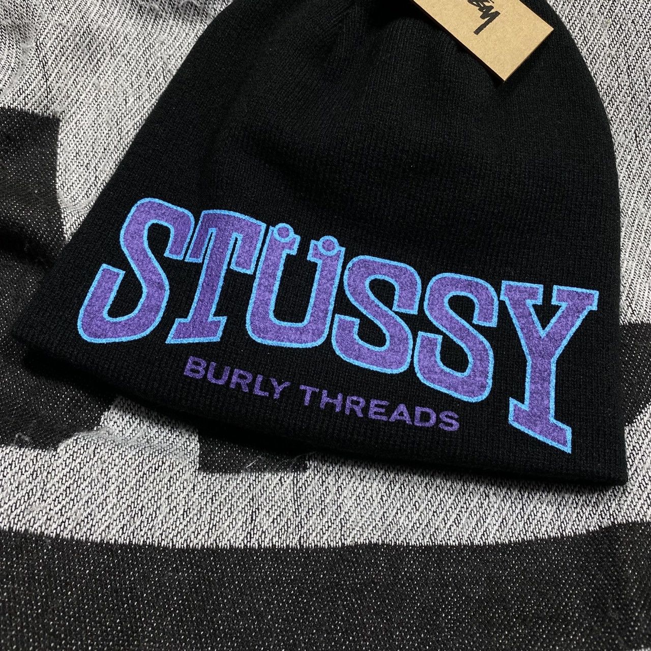 Stussy STUSSY BURLY THREADS SKULLCAP BEANIE HAT Size ONE SIZE - 2 Thumbnail