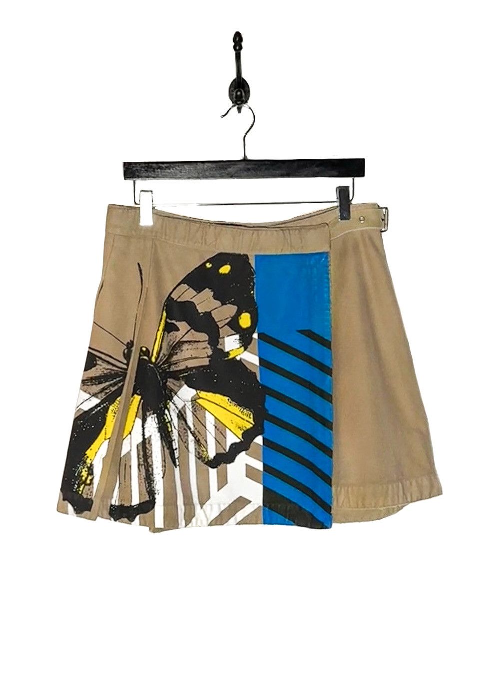 Dior Dior SS22 Beige Butterfly Print Pleated Cargo Wrap Skirt Size 30" / US 8 / IT 44 - 1 Thumbnail