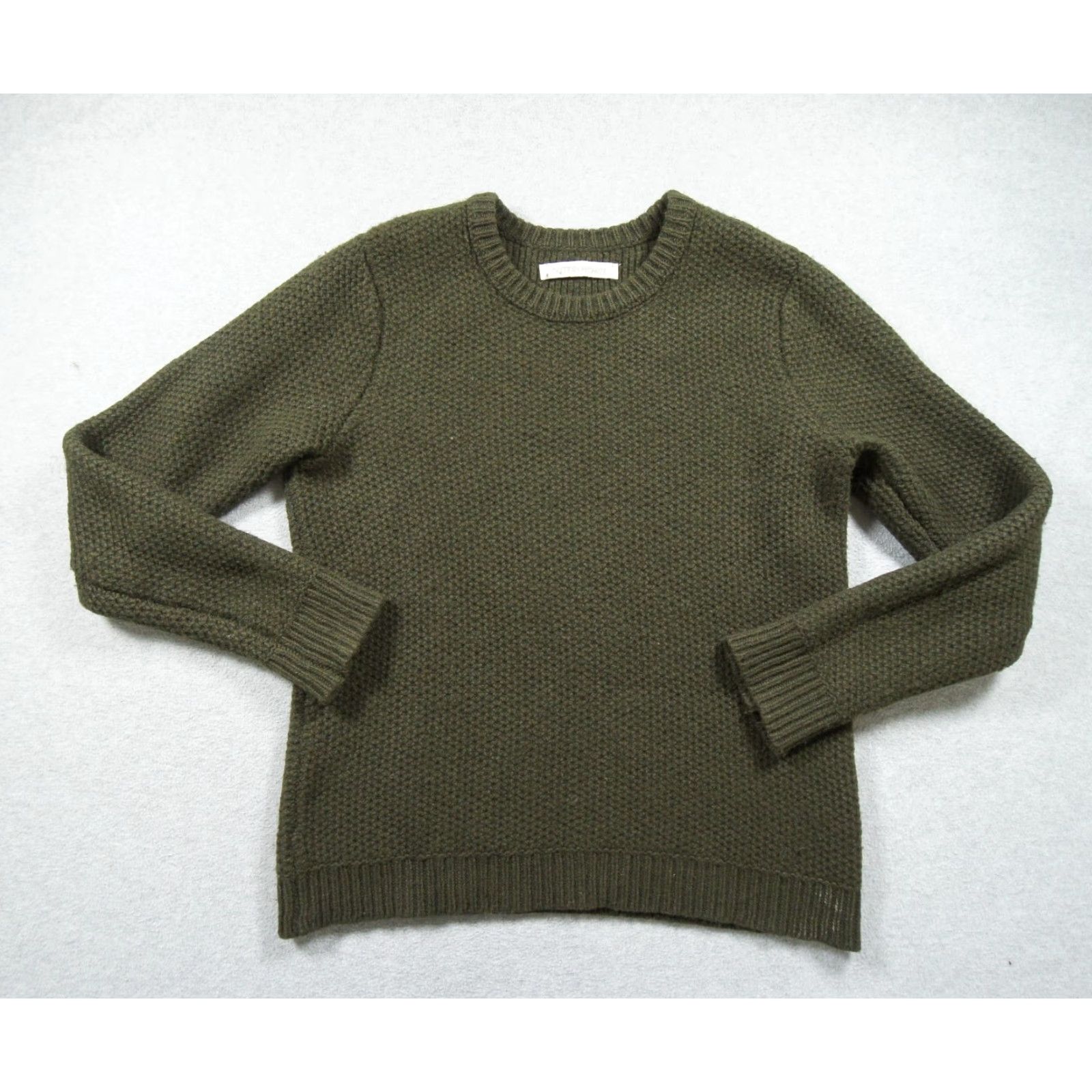 Outerknown Outerknown Sweater Womens Small Green Knit Crewneck Pullover Merino Wool Blend Size S / US 4 / IT 40 - 2 Thumbnail