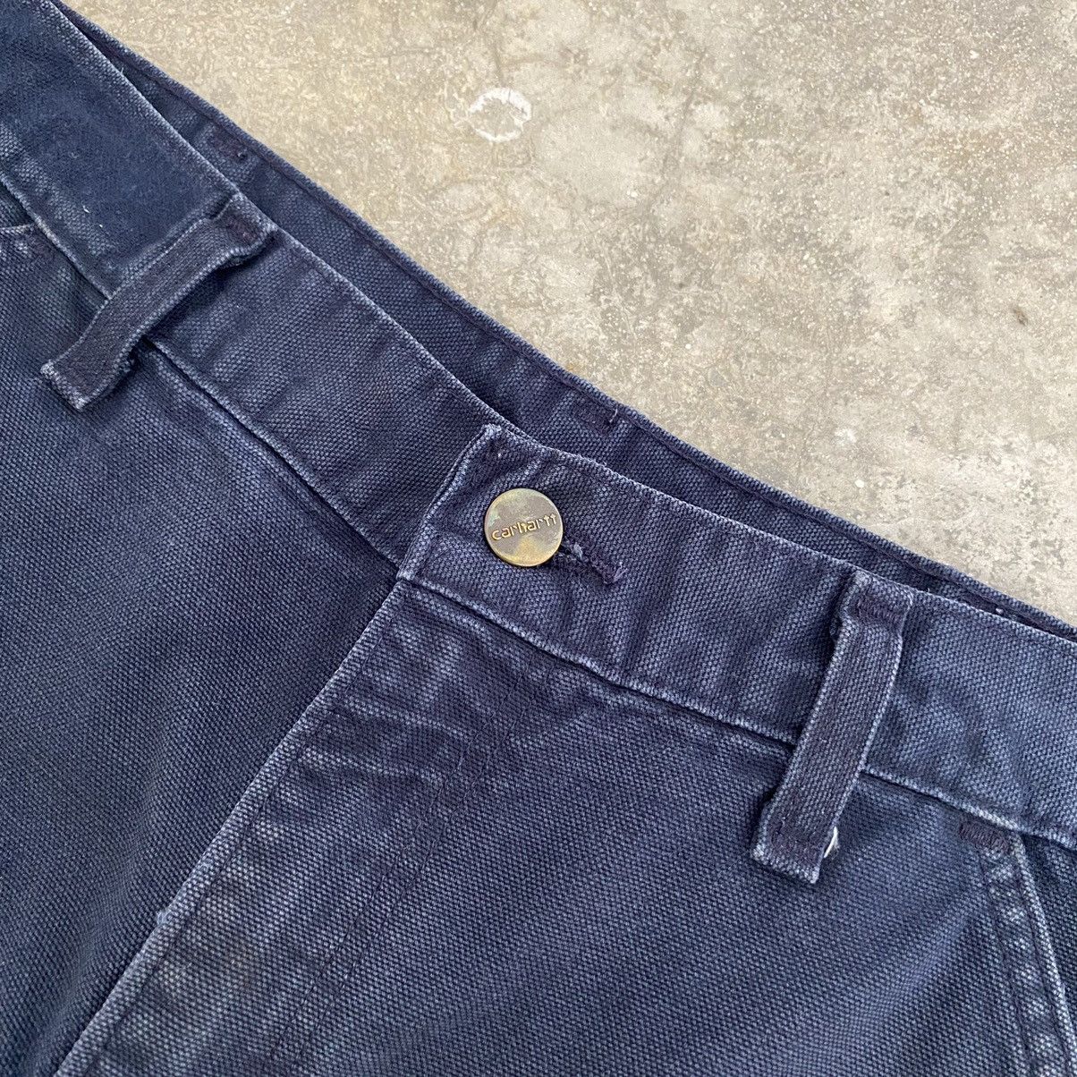 Carhartt Vintage Carhartt Faded Midnight Blue Carpenter Pants Size US 31 - 12 Thumbnail