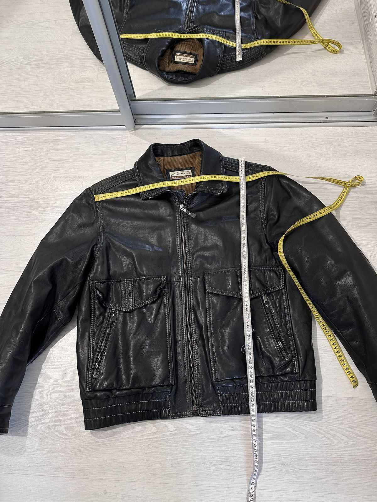 Gimo's Gimo’s Italy Leather Jacket – 100% Pelle Leather – Black Size US L / EU 52-54 / 3 - 22 Thumbnail