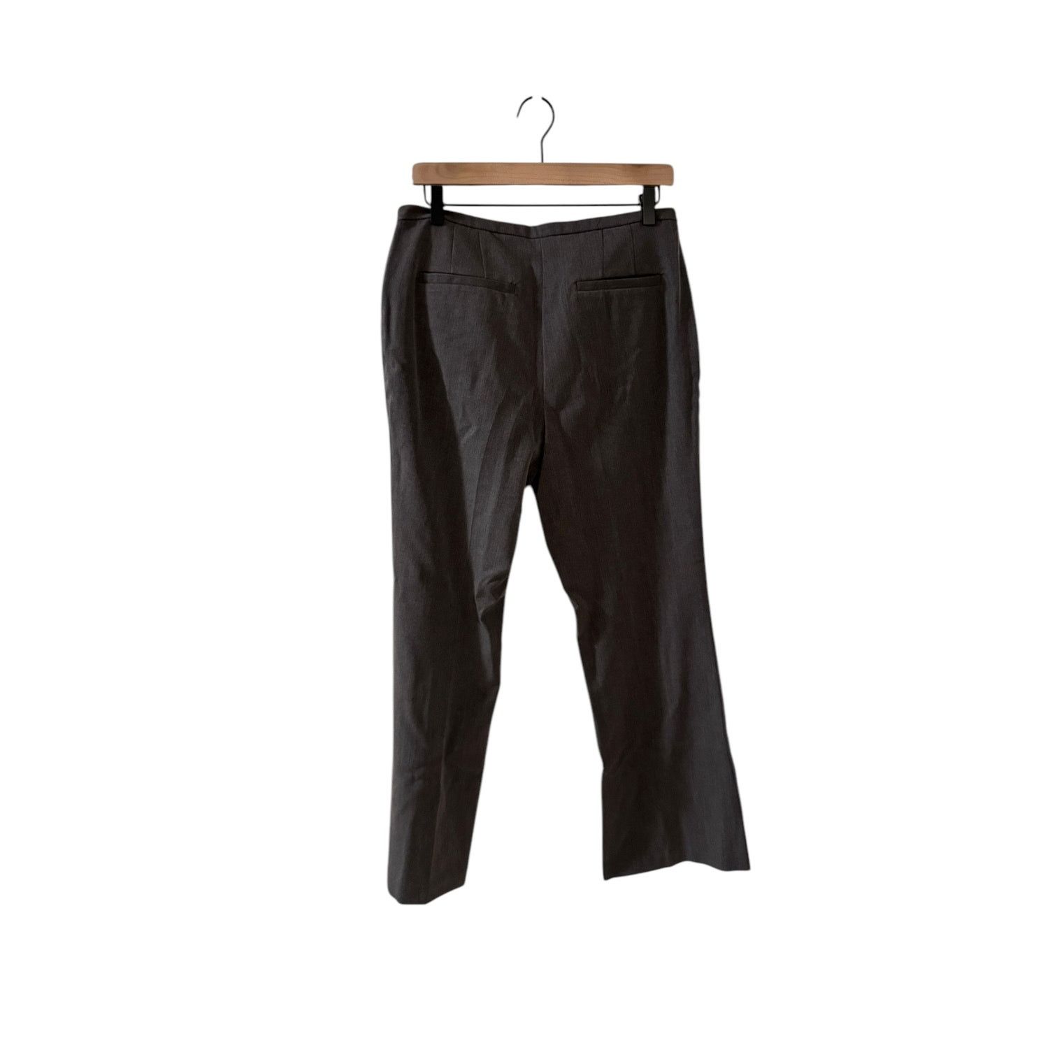 Chicos Chico’s Women’s Flat Front Gray Zip up Stretch Pants Size 1 Size 32" / US 10 / IT 46 - 6 Thumbnail