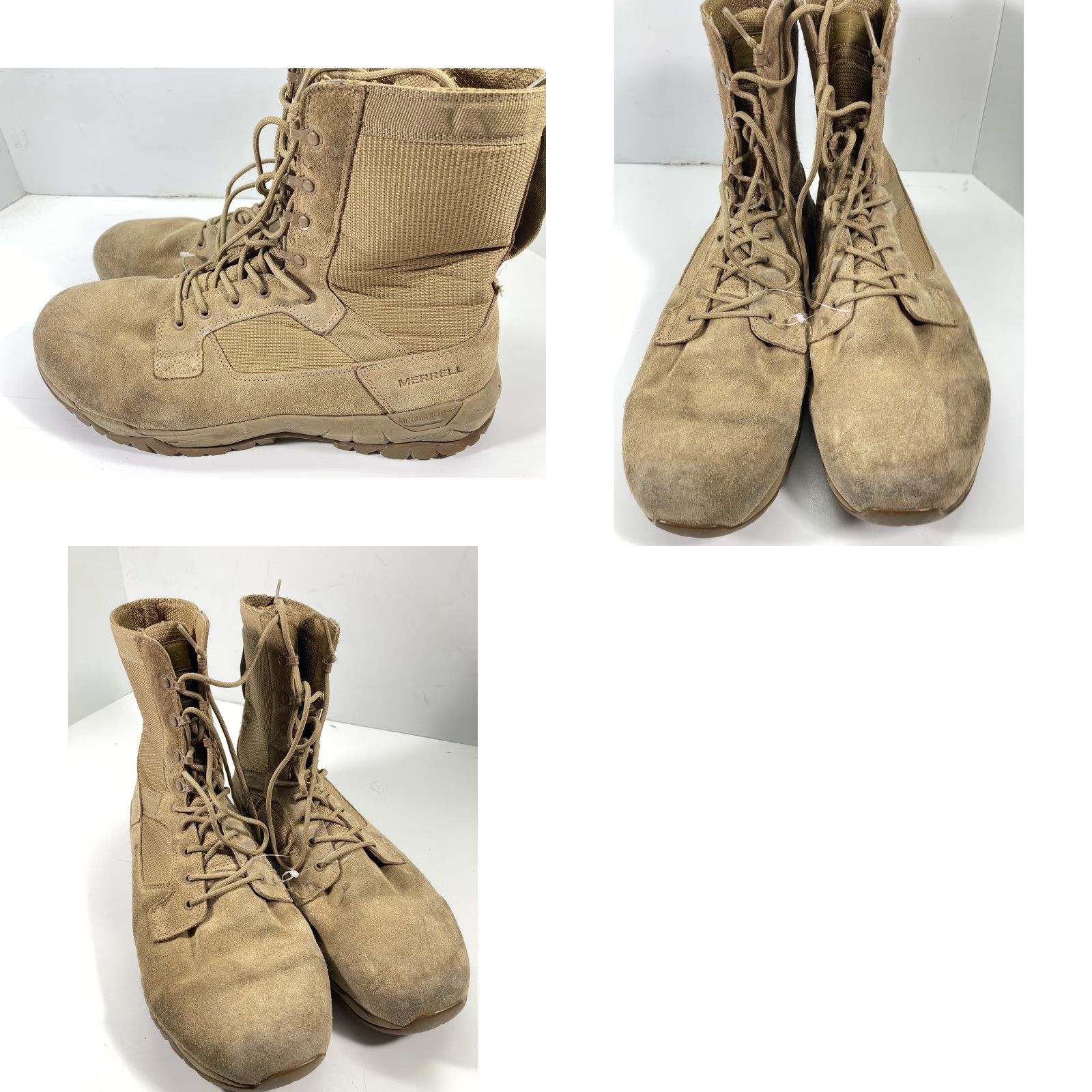 Merrell Merrell Tactical Boots Men 15 Wide Coyote Brown Suede J099375W Military Desert Boots Mens Wide Suede Desert Brown Size US 15 / EU 48 - 9 Thumbnail