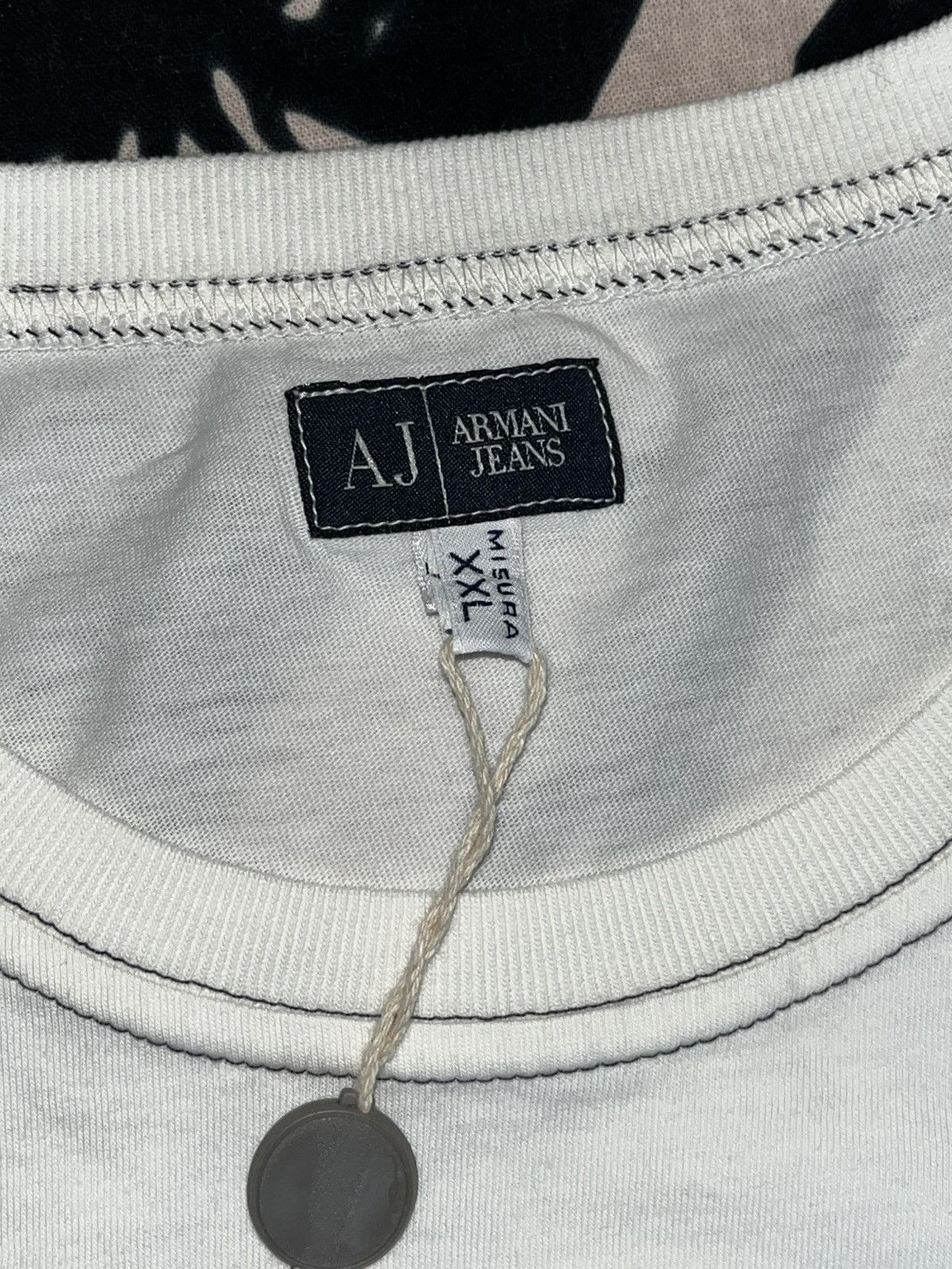 Giorgio Armani Crazy Y2K Skater Grunge Faded ERD Tribal Armani Pocket Tee Size US XXL / EU 58 / 5 - 5 Thumbnail