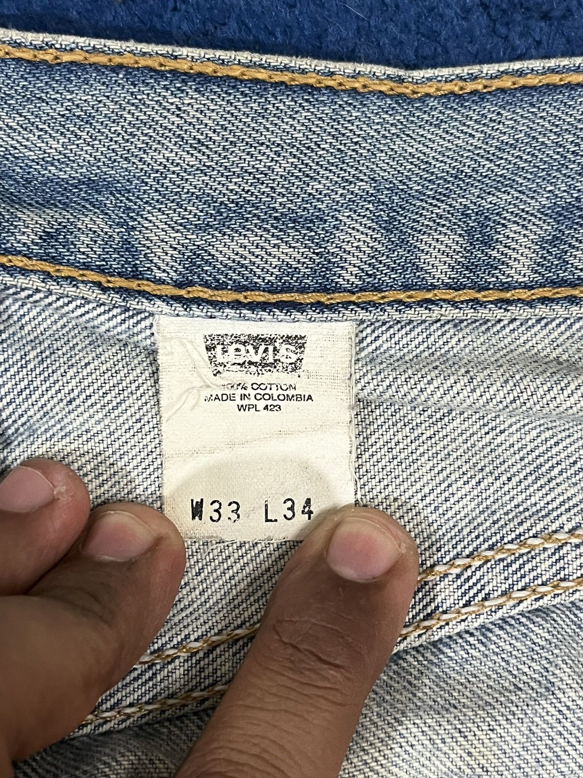 Levi's Vintage 80’s Levi’s 501 Mudwash Denim Size US 33 - 14 Thumbnail