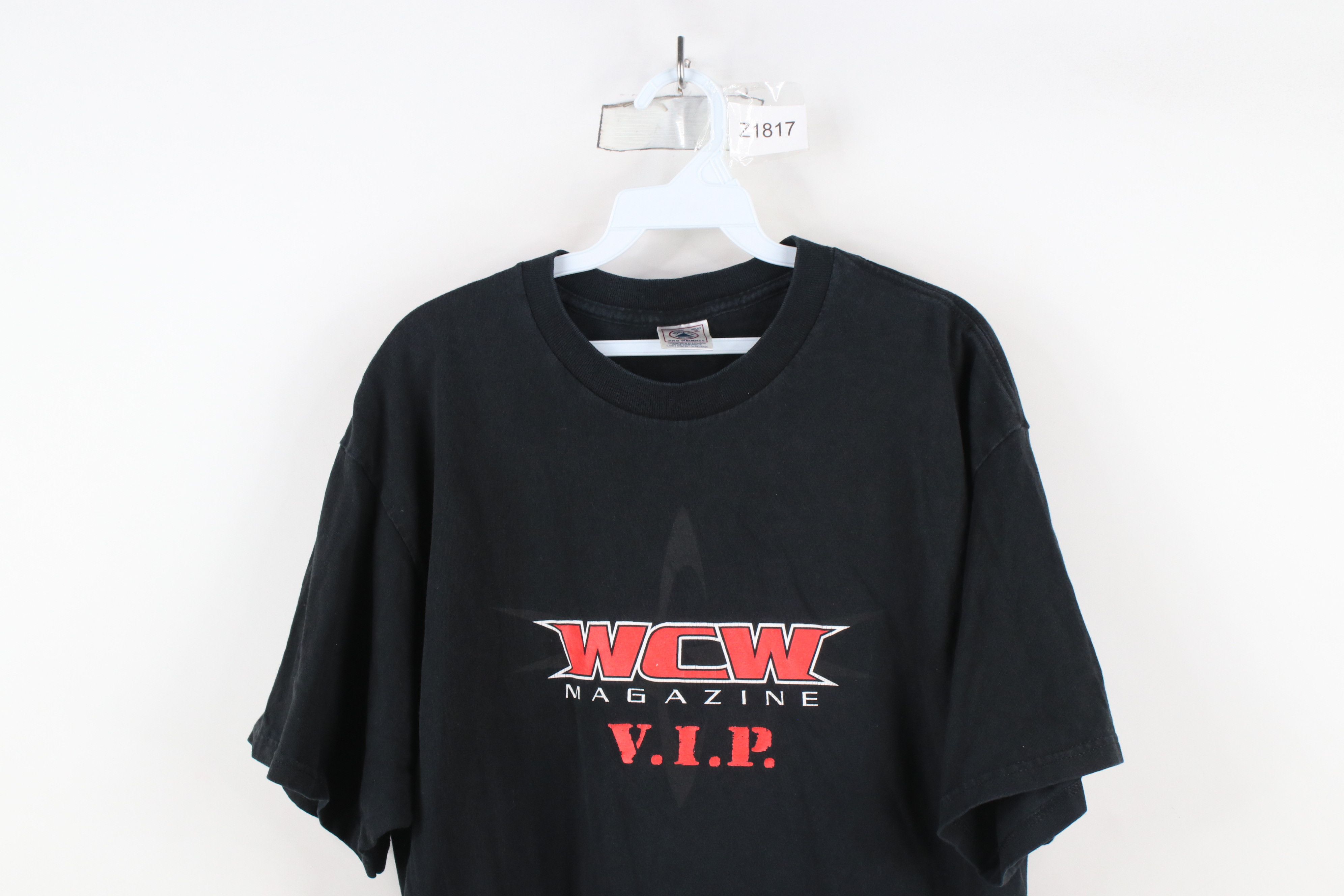 Vintage Vintage 90s Championship Wrestling WCW Magazine VIP T-Shirt Size US XL / EU 56 / 4 - 2 Thumbnail