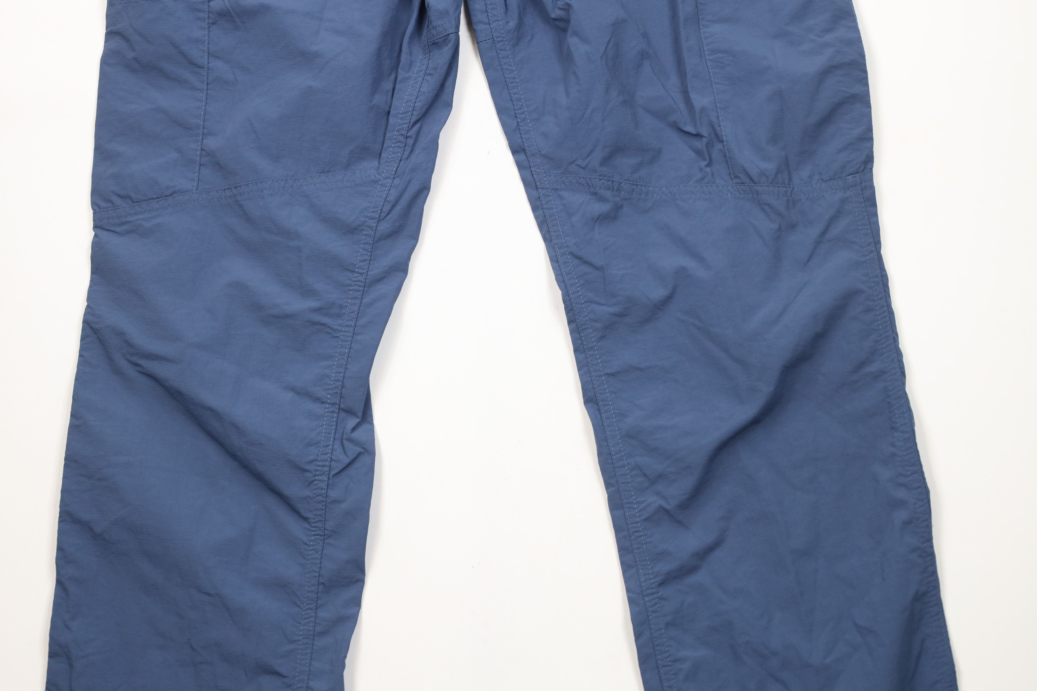 Columbia × Vintage Vintage Y2K Columbia Ripstop Wide Leg Cargo Pants Blue Nylon Size US 34 / EU 50 - 9 Thumbnail