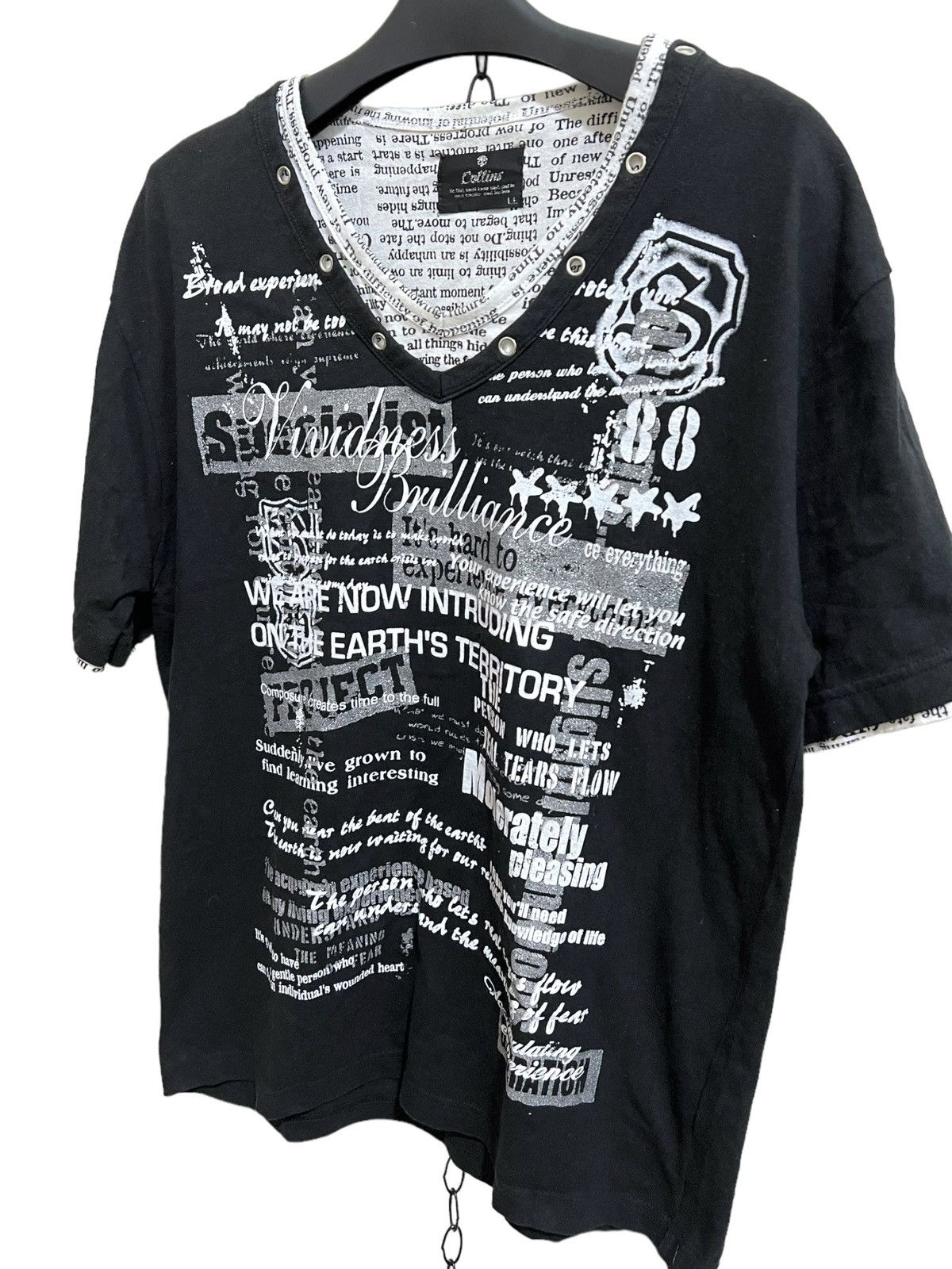 If Six Was Nine × Japanese Brand × Le Grande Bleu (L.G.B.) Collins poem tee Size US M / EU 48-50 / 2 - 2 Thumbnail