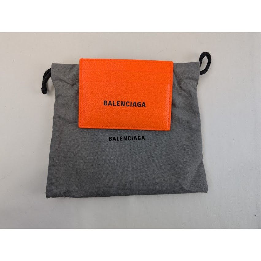 Balenciaga o1rshd1 Q:3 / Size:OS / Cash Card Holder Fluo Orange / Black Size ONE SIZE - 8 Thumbnail