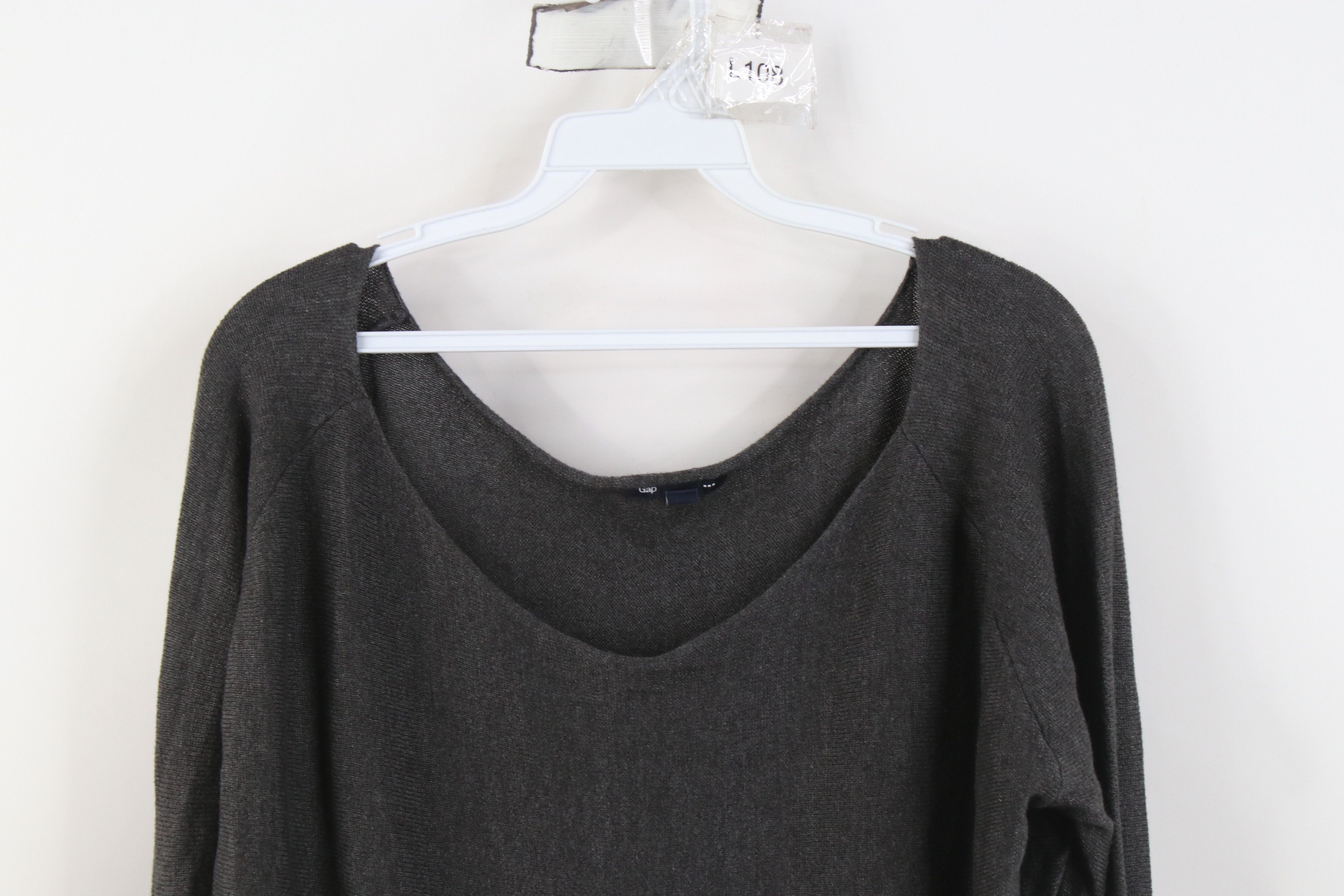 Gap Vintage Y2K Gap Hair Blend Marled Knit Oversized Sweater Size L / US 10 / IT 46 - 2 Thumbnail